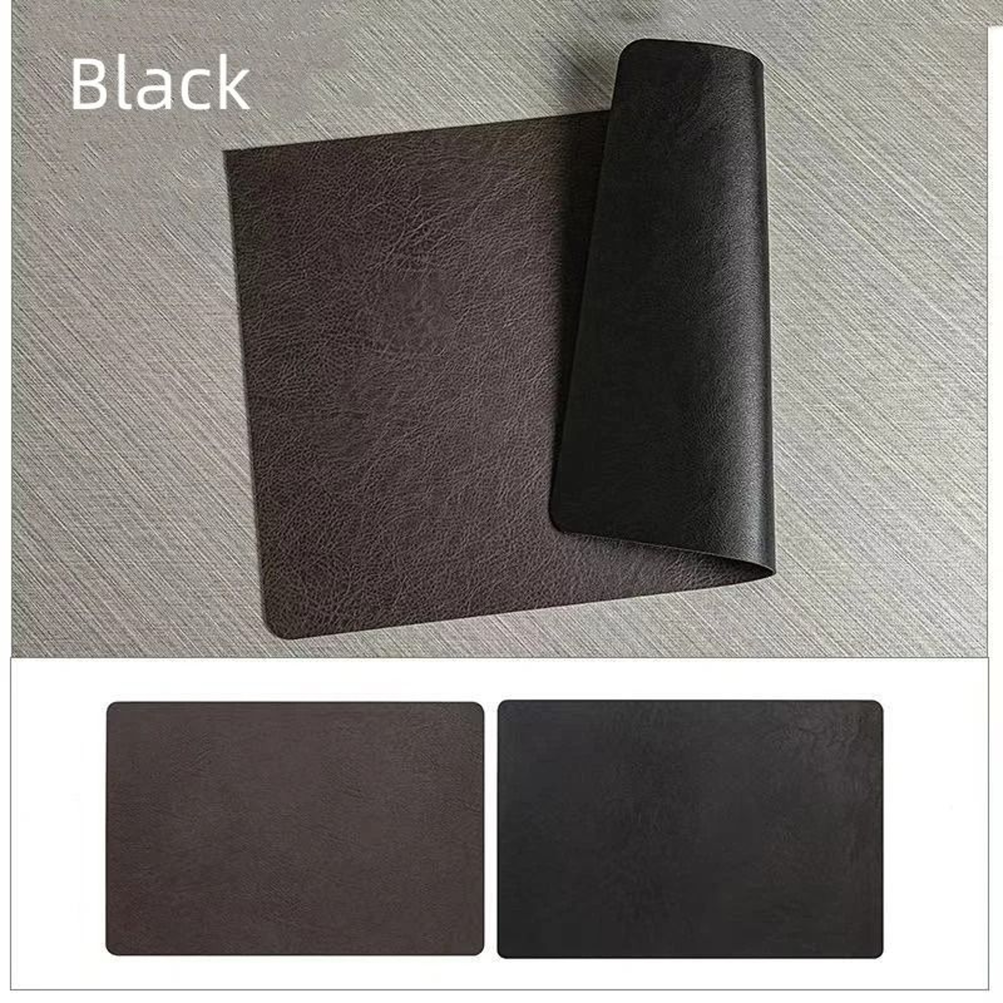 Square Faux Leather Kitchen Dining Placemats  HeatResistant Insulation Table Mats 7