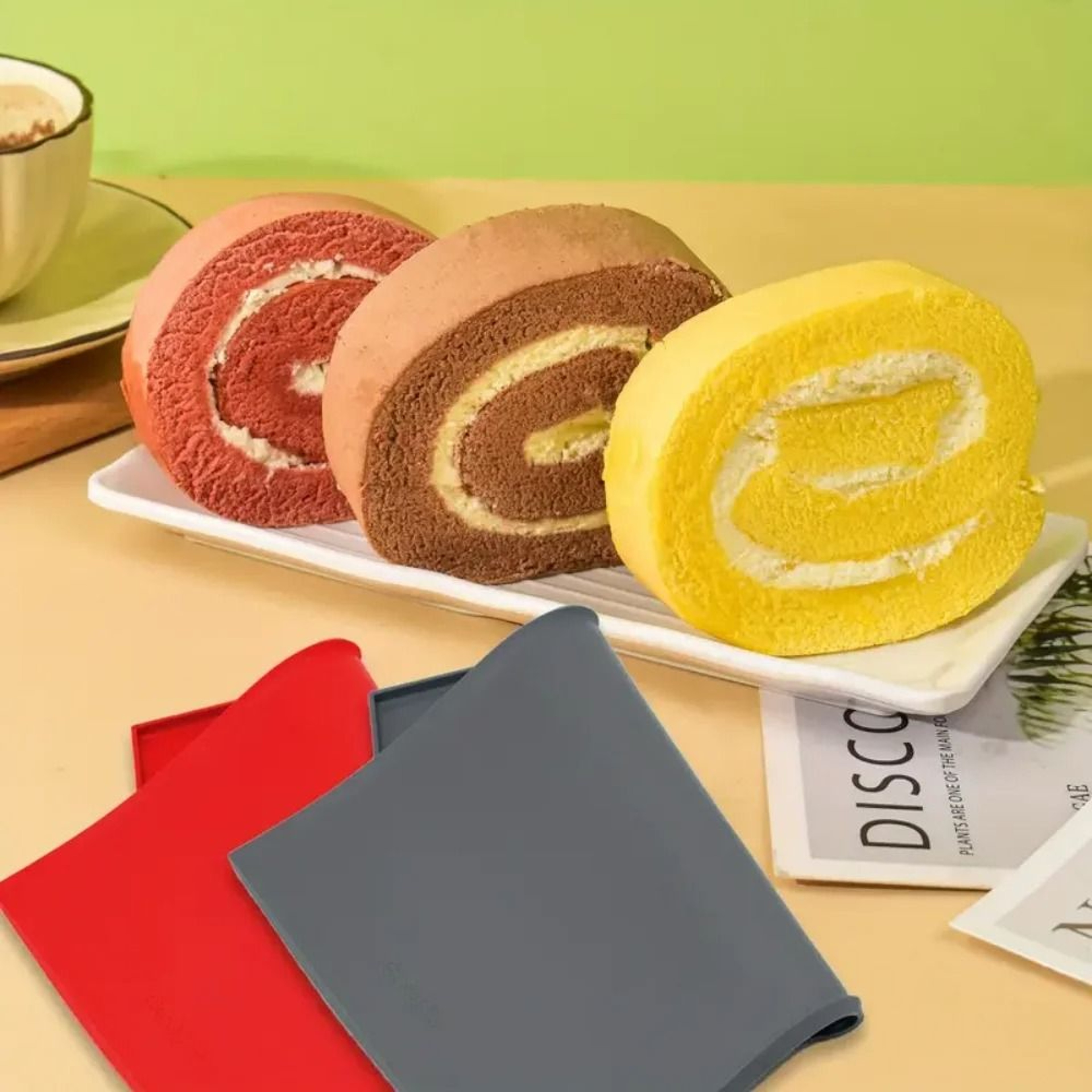 Premium Silicone Baking Mat  Reusable NonStick Cake Roll  Pastry Mold 4
