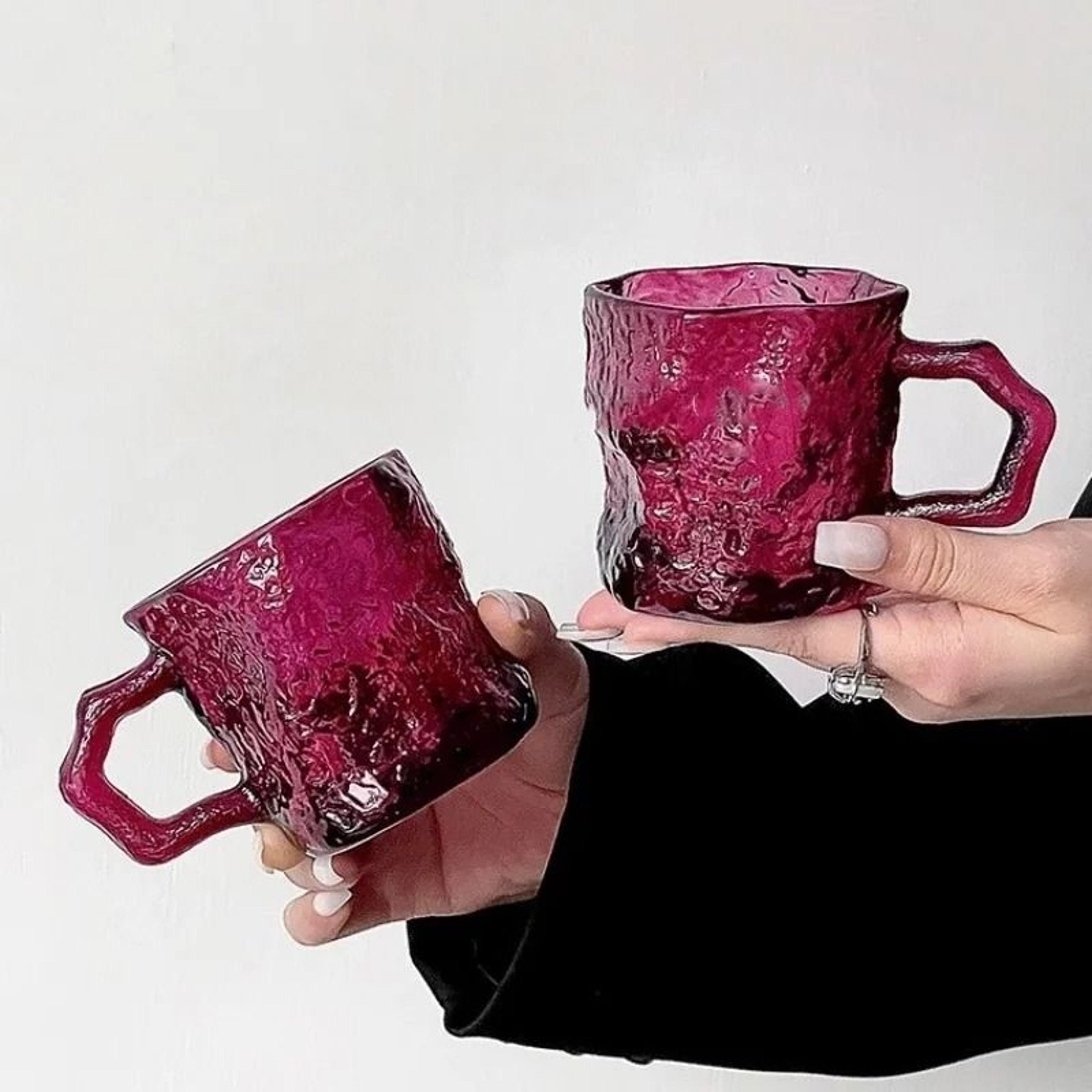 Rose Glacier Glass Mug  200ML HighAppearance Household Drinkware 3