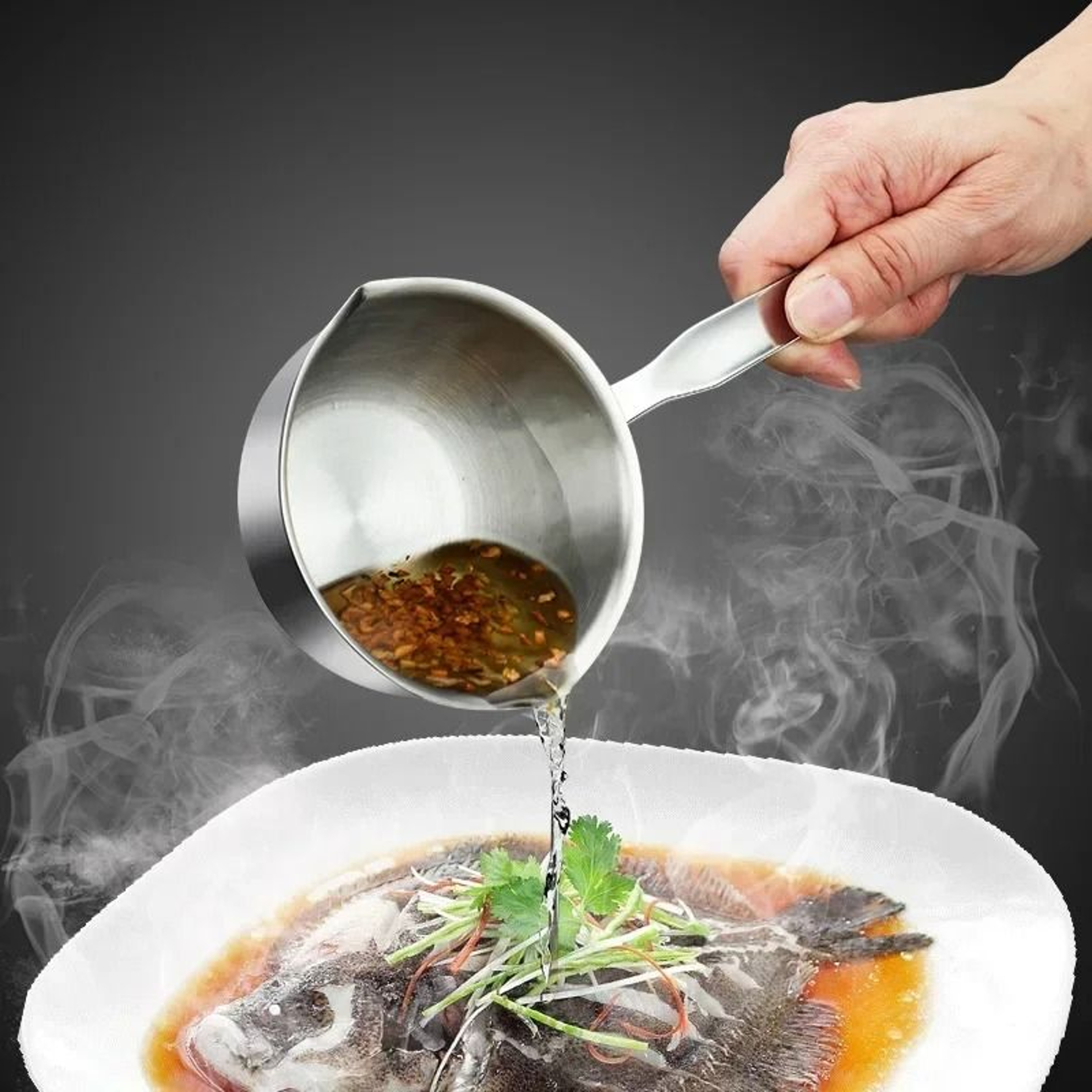 Mini 304 Stainless Steel Oil Pot  Small Saucepan With Wooden Handle For Butter  Chocolate 1