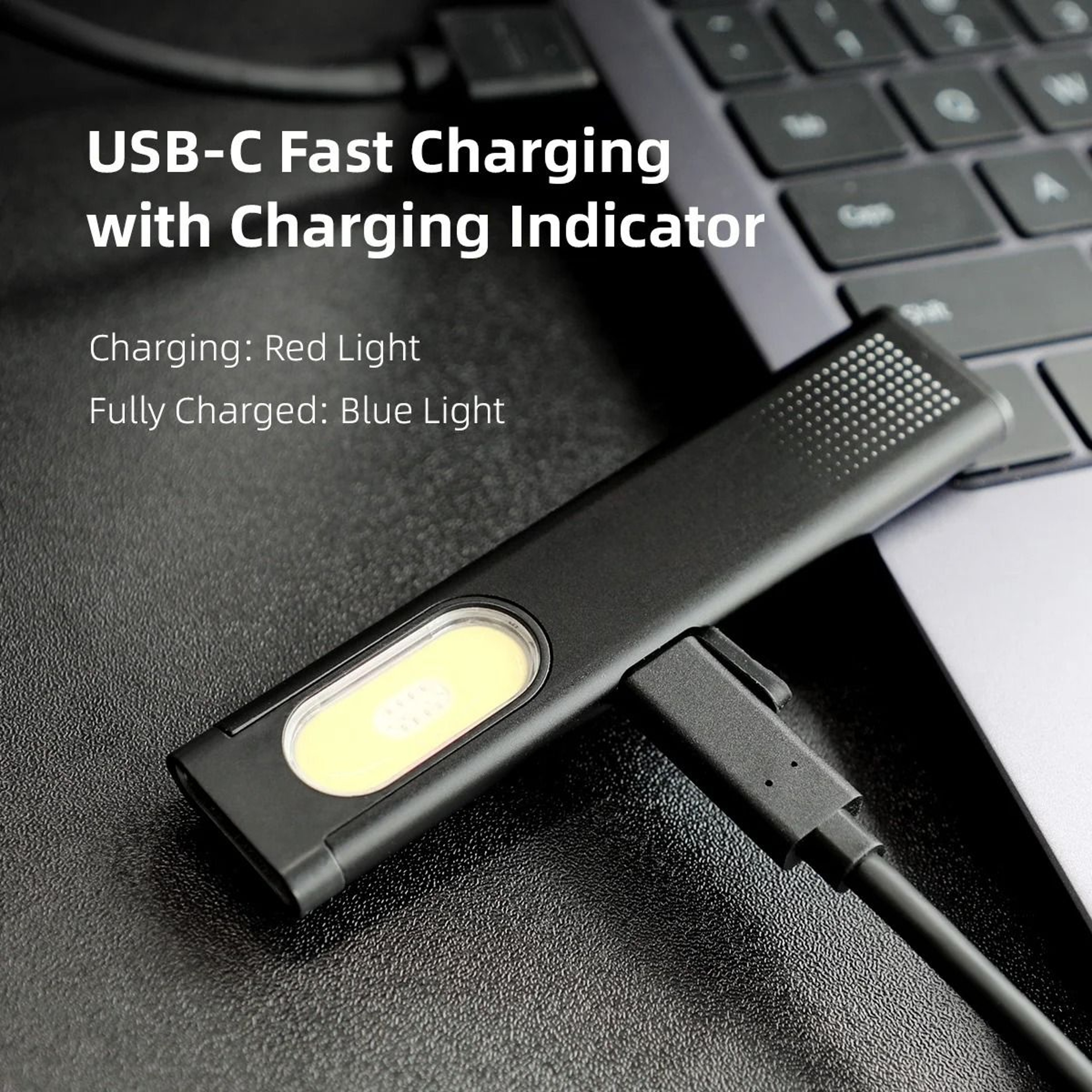 LED Keychain Flashlight USBC Rechargeable  600Lm Magnetic Mini Torch  Waterproof Pocket Lantern 1
