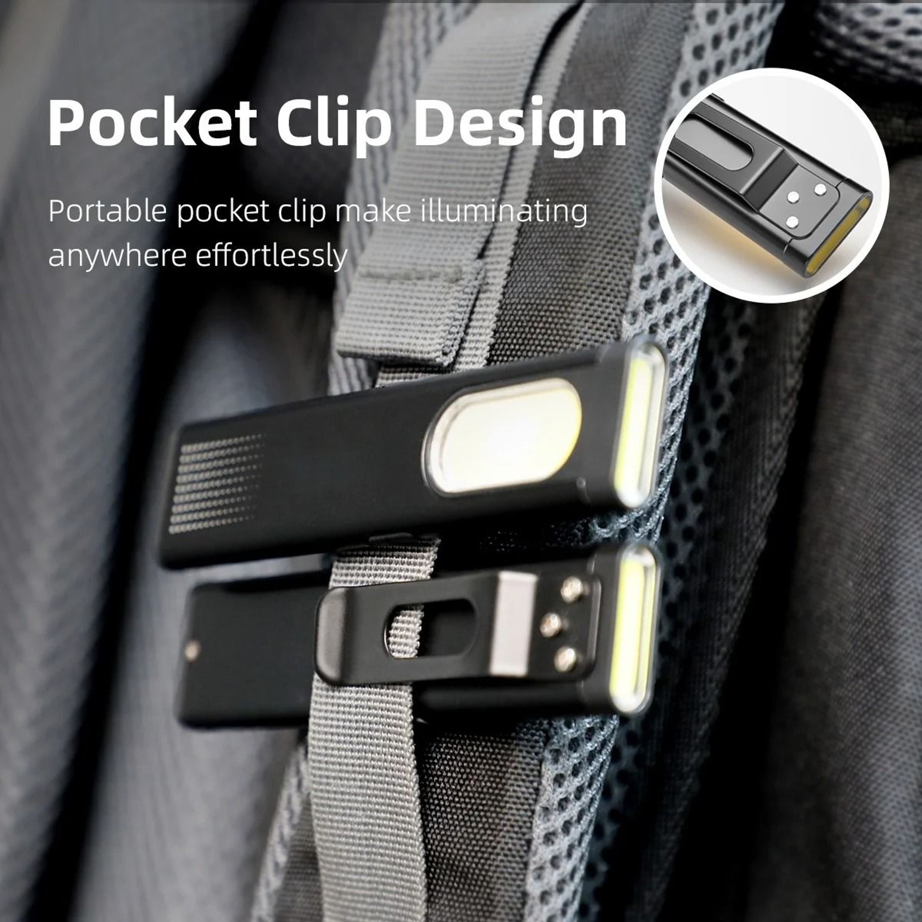 LED Keychain Flashlight USBC Rechargeable  600Lm Magnetic Mini Torch  Waterproof Pocket Lantern 2