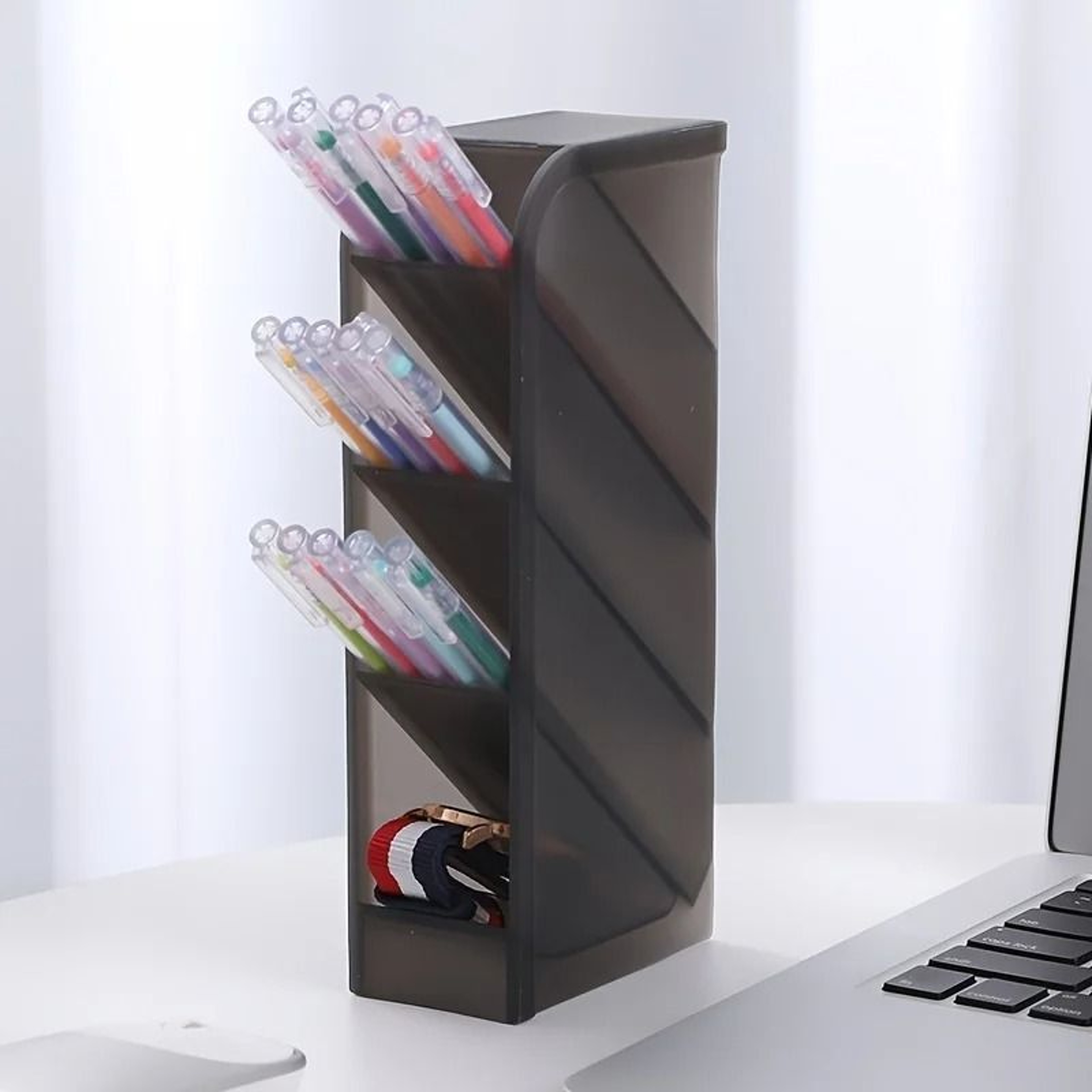 Creative MultiFunctional Desktop Storage  Diagonal MultiLayer Pen  Cosmetic Brush Holder 5