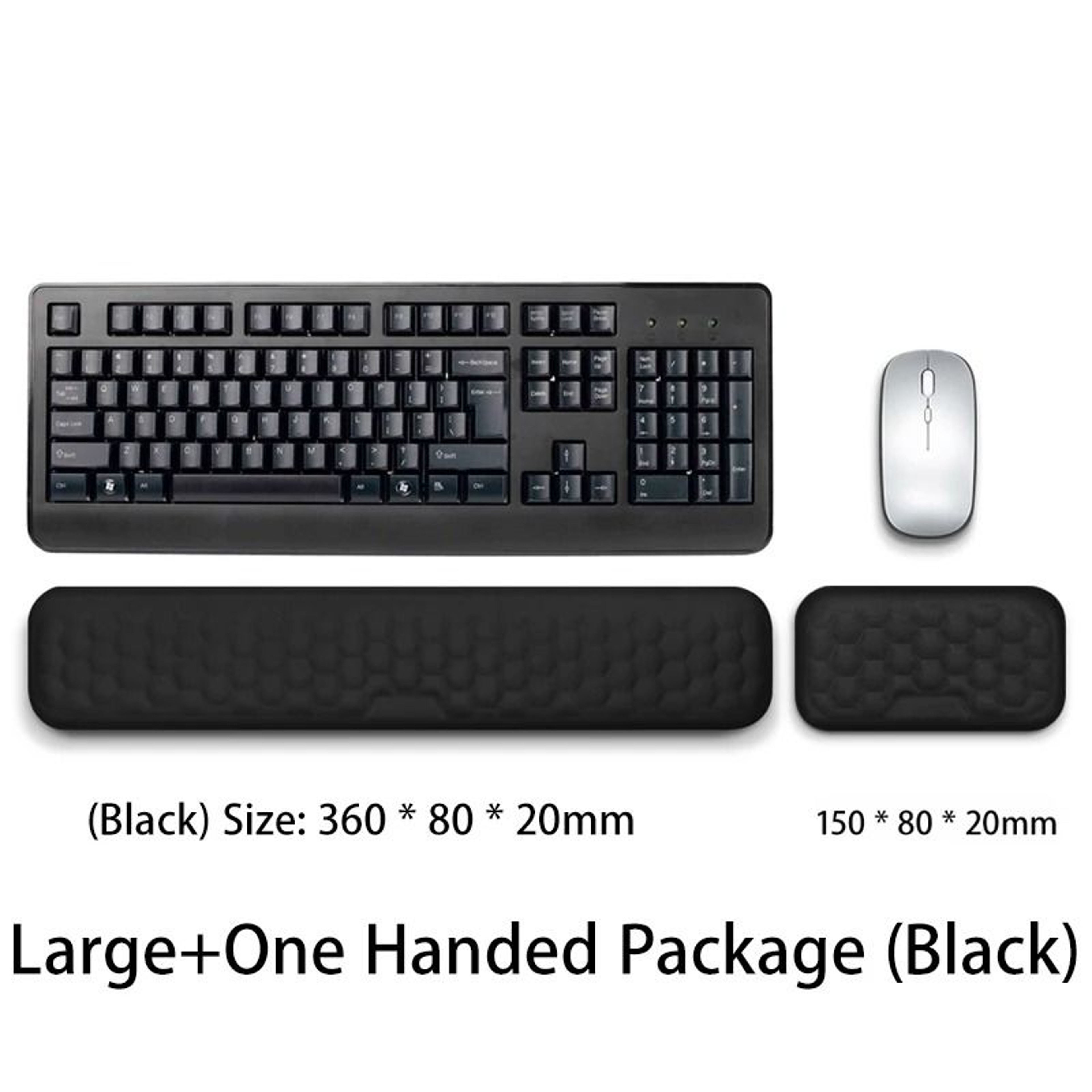Wrist Mouse Keyboard Pad With Ergonomic Memory Foam Support For Office And Home Computers 15
