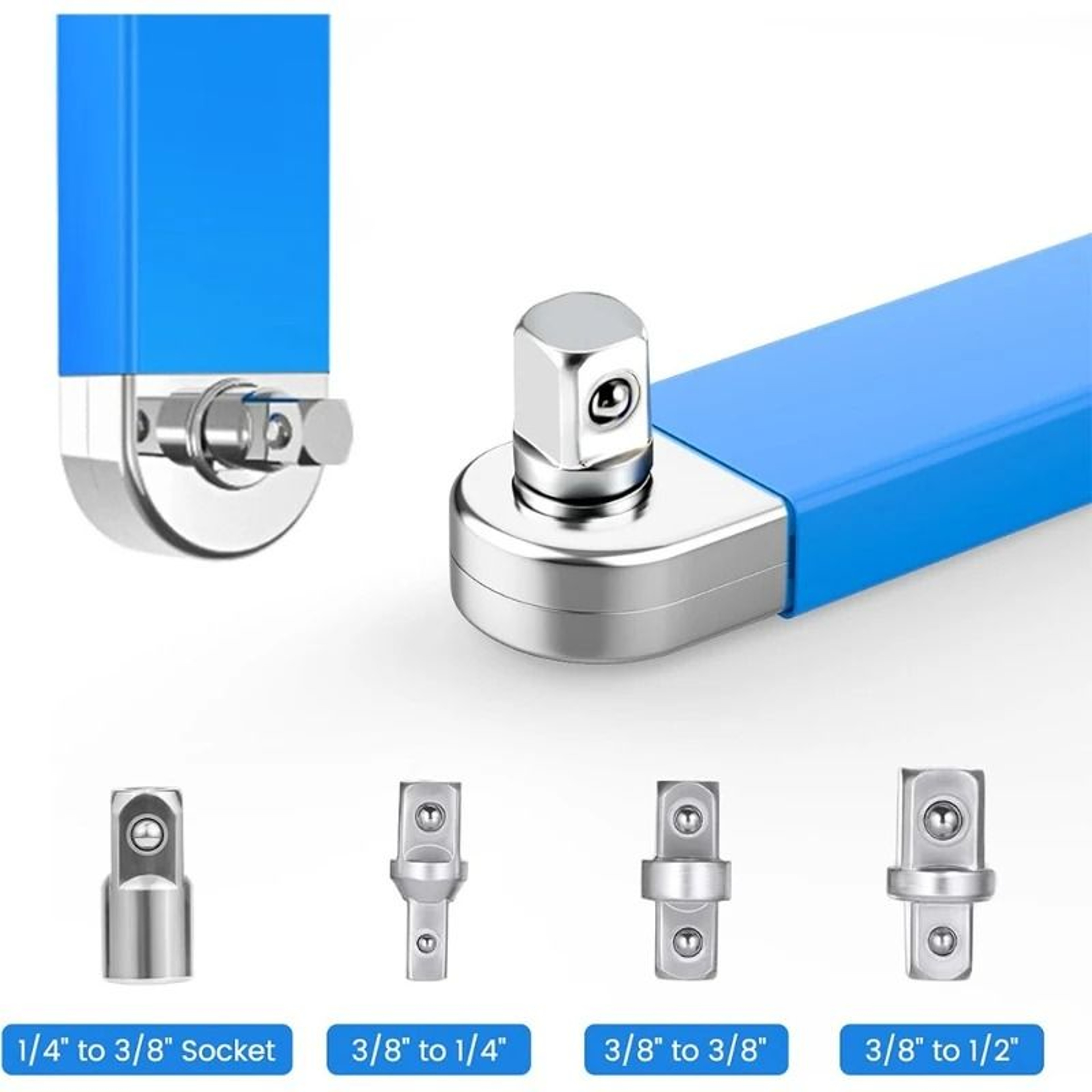 Multifunctional Offset Extension Ratchet Wrench Impact Ready Set For Tight Spaces Car Repair Tool 3