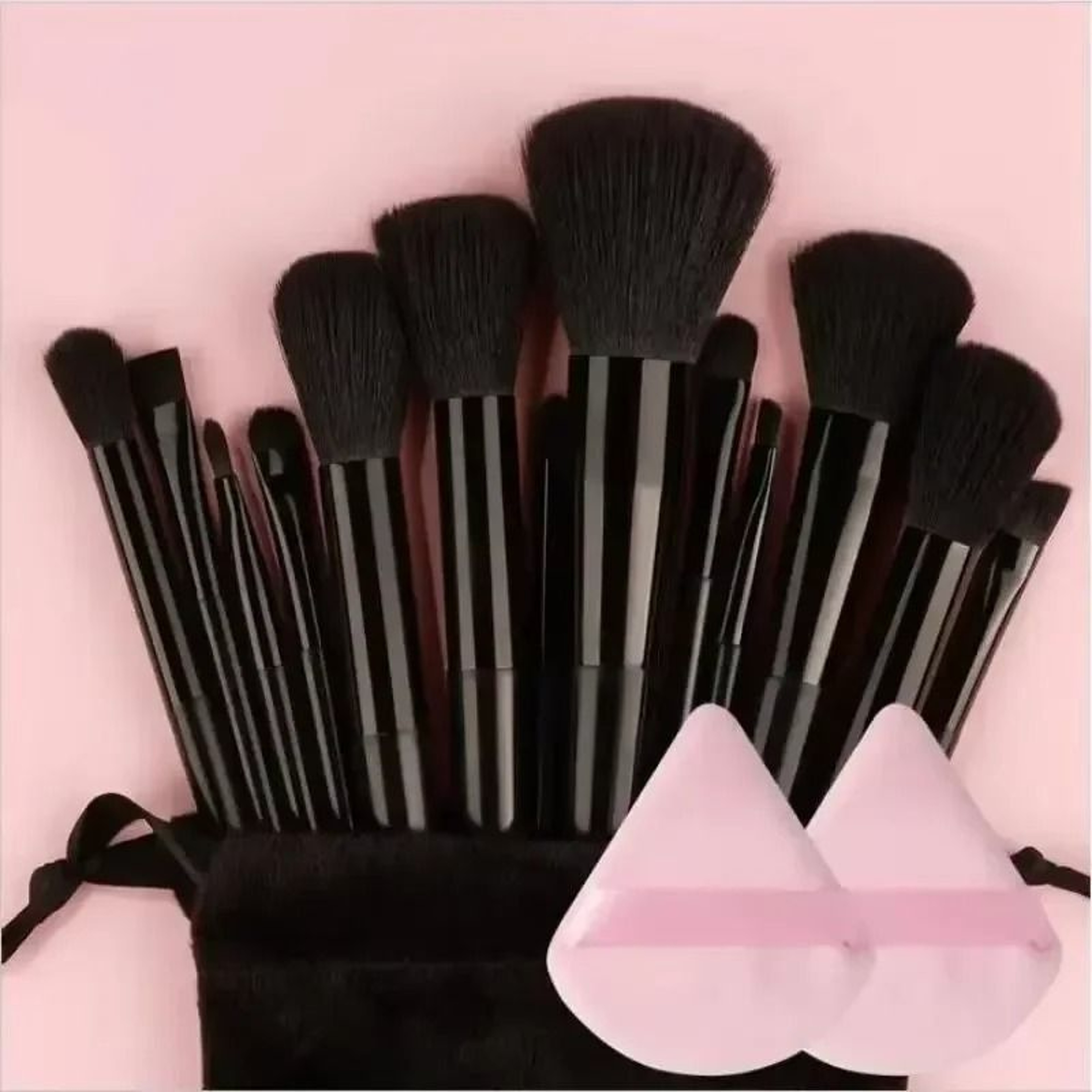 13 Piece Professional Soft Makeup Brush Set With Storage Bag 13