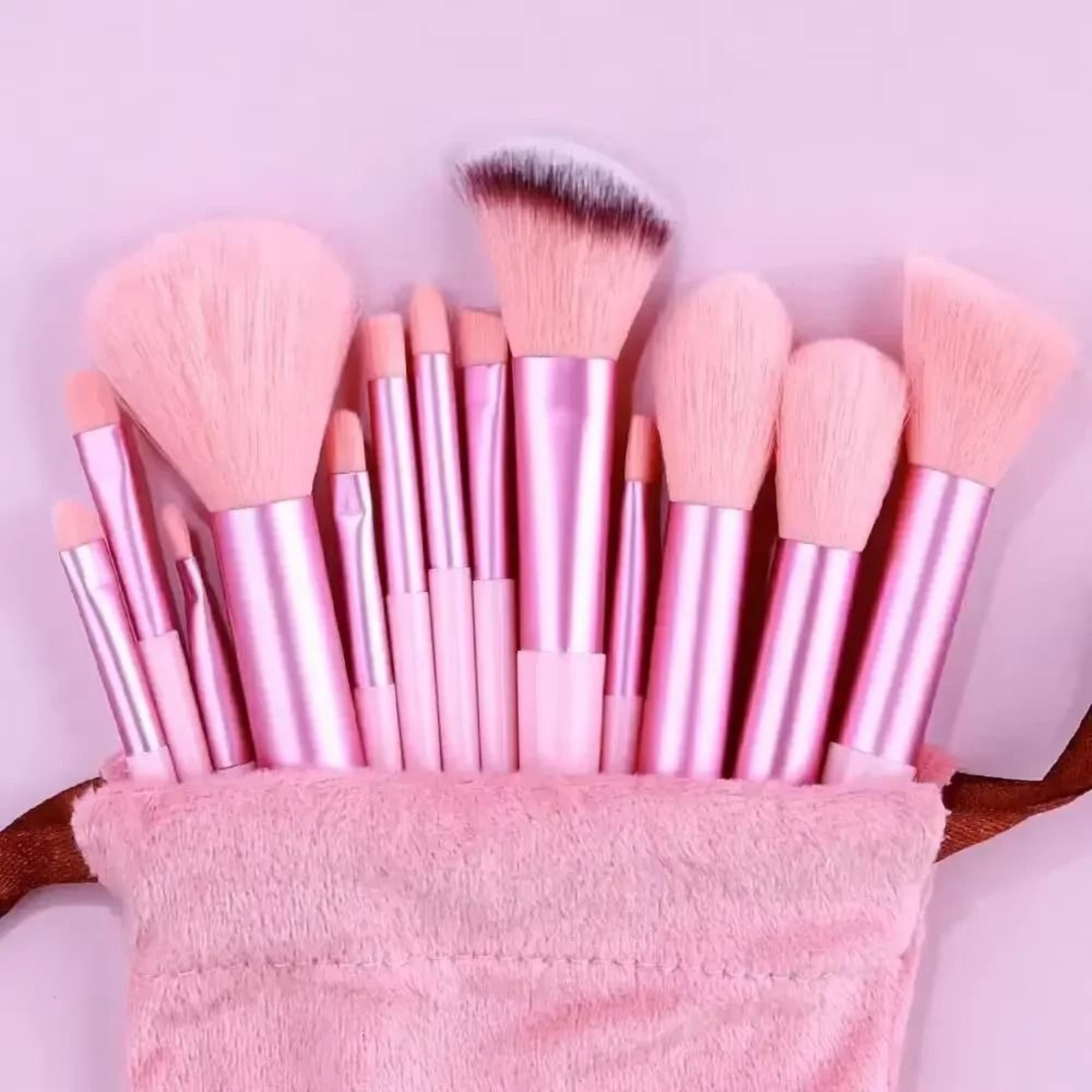 13 Piece Professional Soft Makeup Brush Set With Storage Bag 15