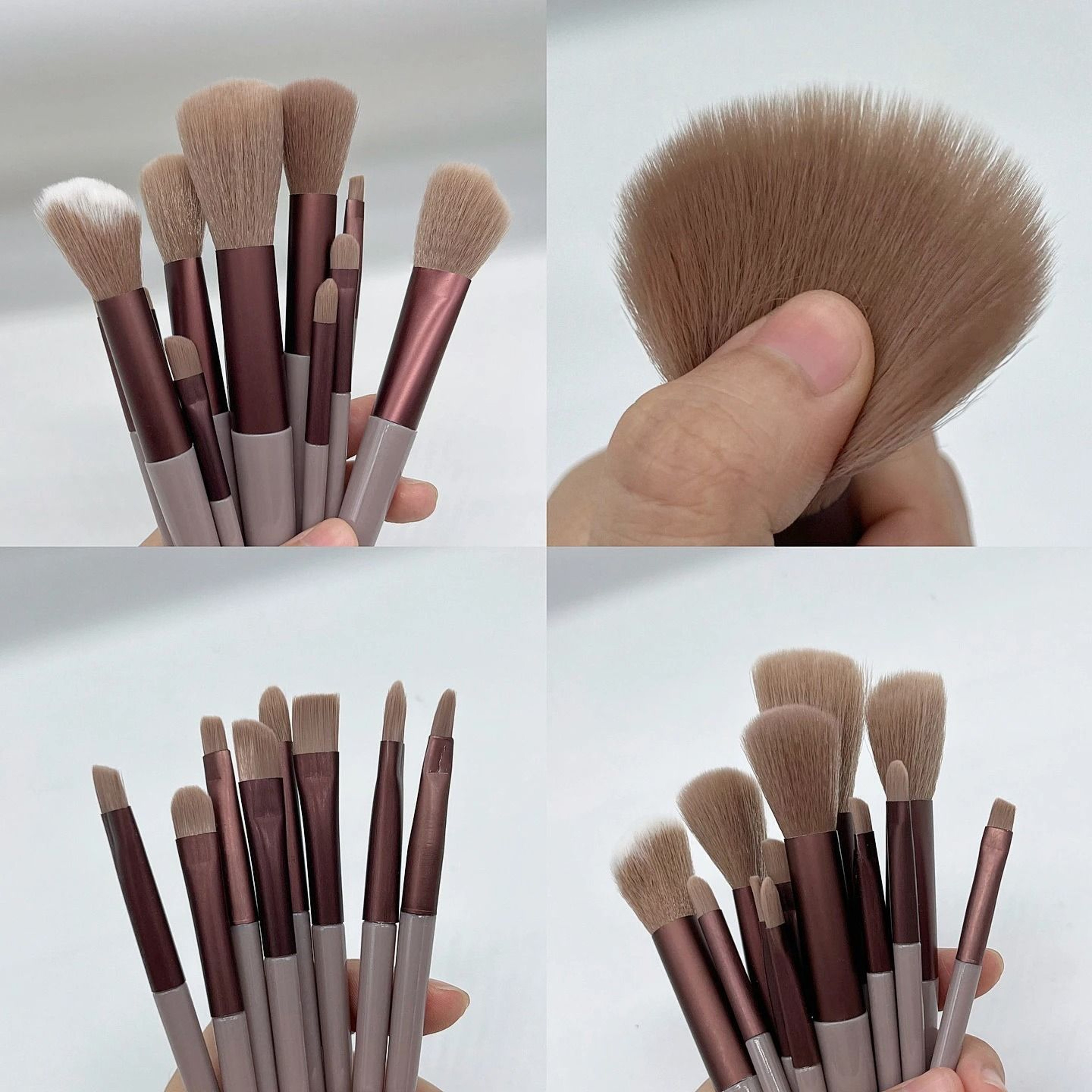 13 Piece Professional Soft Makeup Brush Set With Storage Bag 4