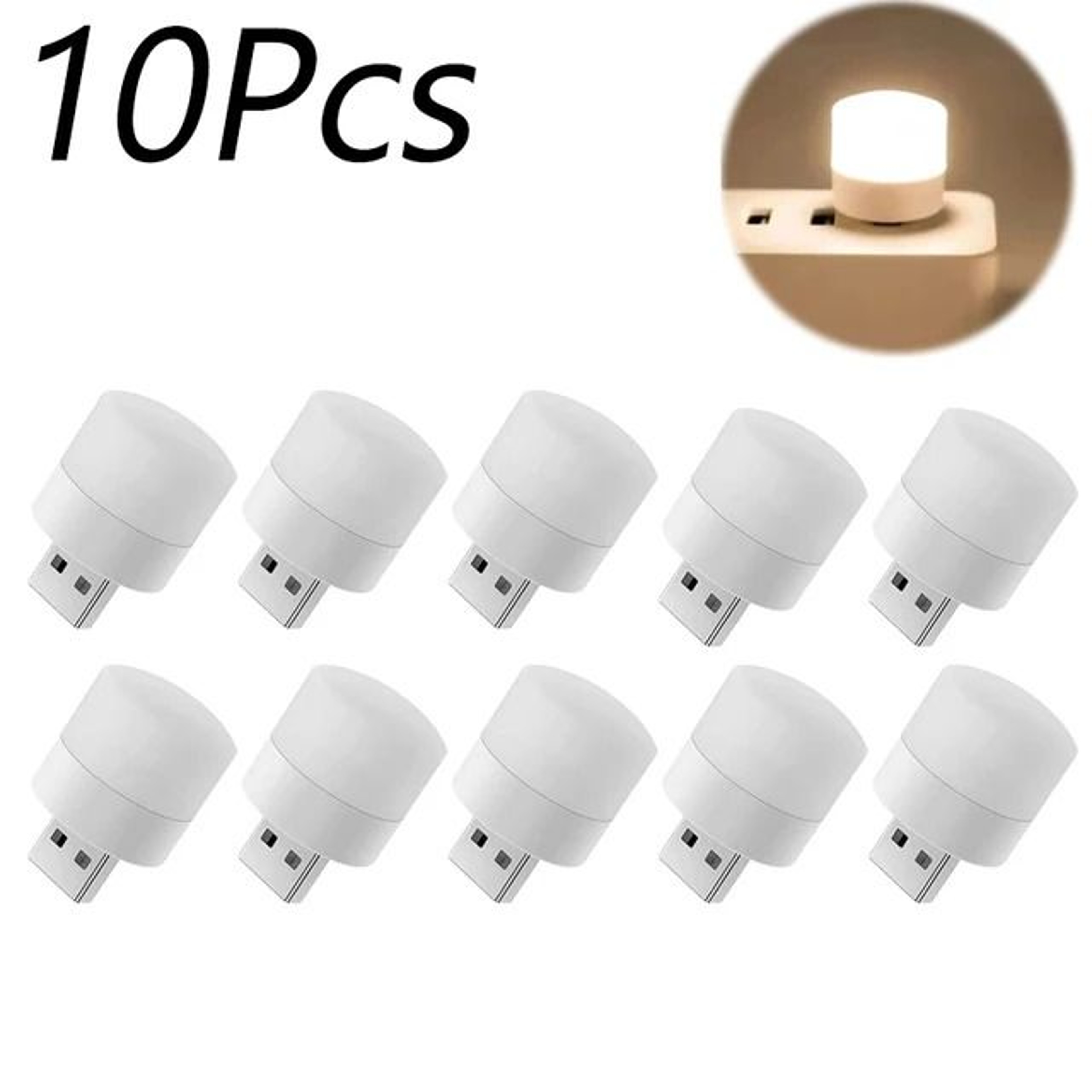 Portable Eye Protection Mini USB LED Night Light  Reading And Charging Lamp 12