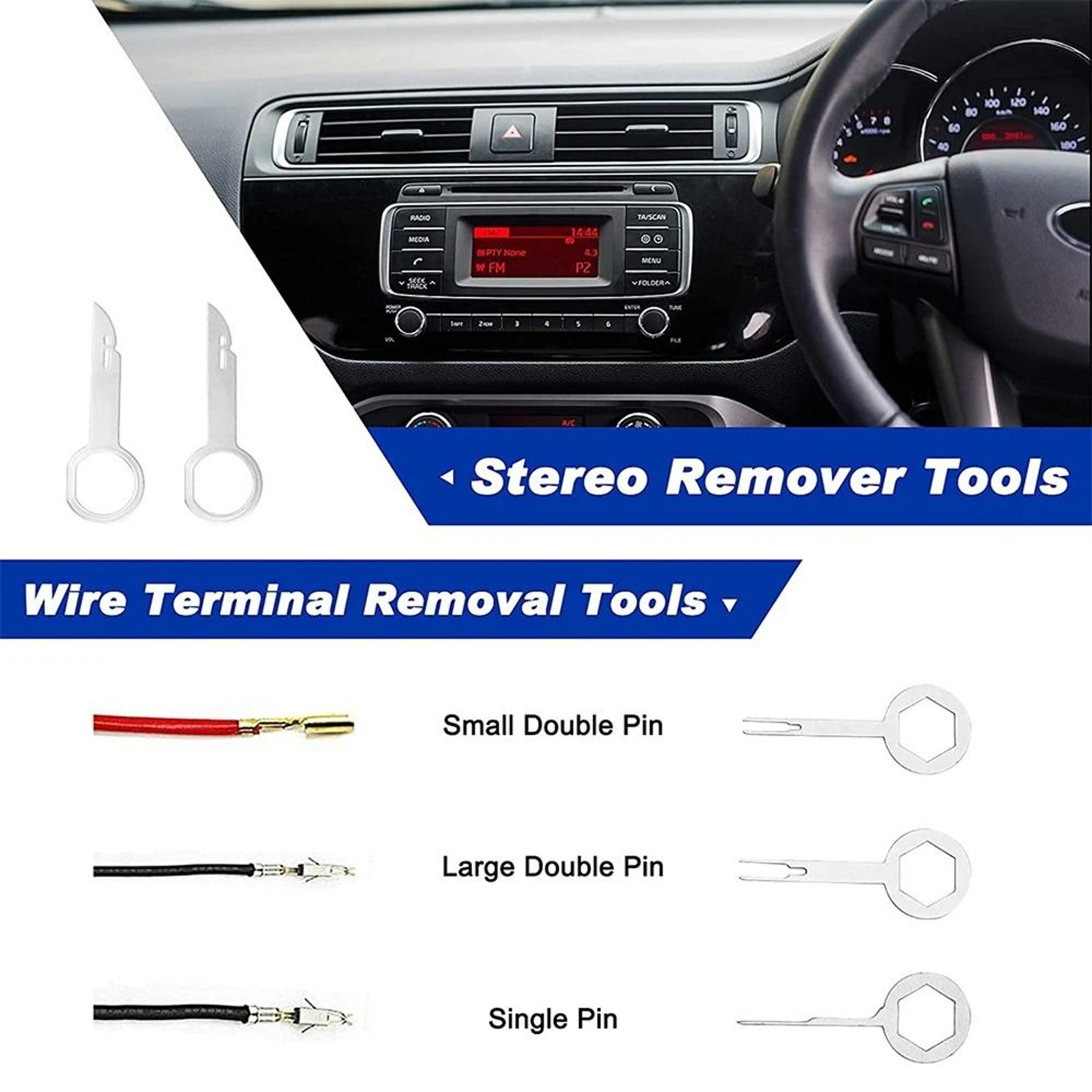 Professional Car Trim Removal Tool Set  Interior Disassembly  Fastener Kit 4