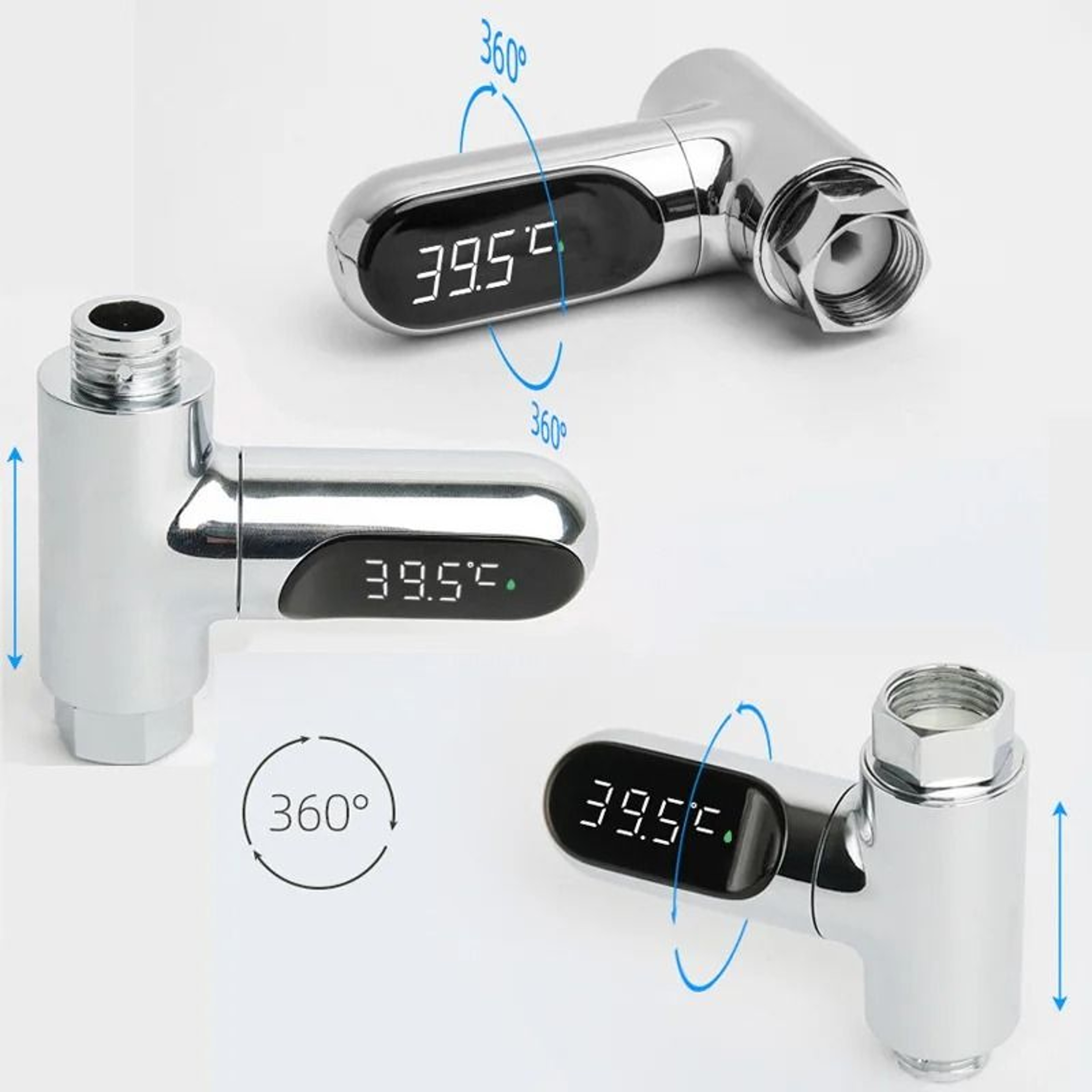 LED Display Household Water Shower Thermometer  RealTime Temperature Monitoring 2