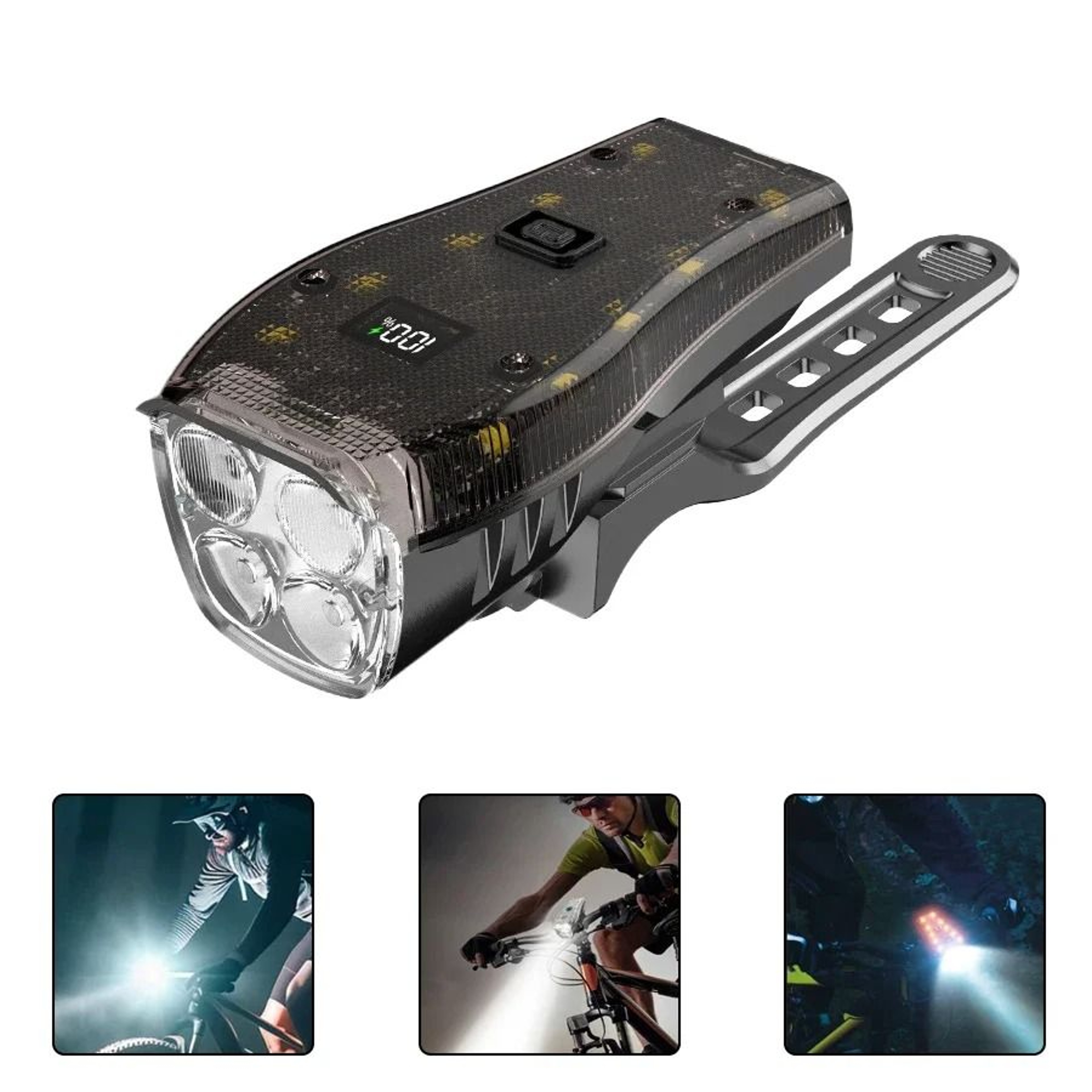 T6 LED Bicycle Front Light  HighIntensity Rechargeable Night Riding Headlamp 8