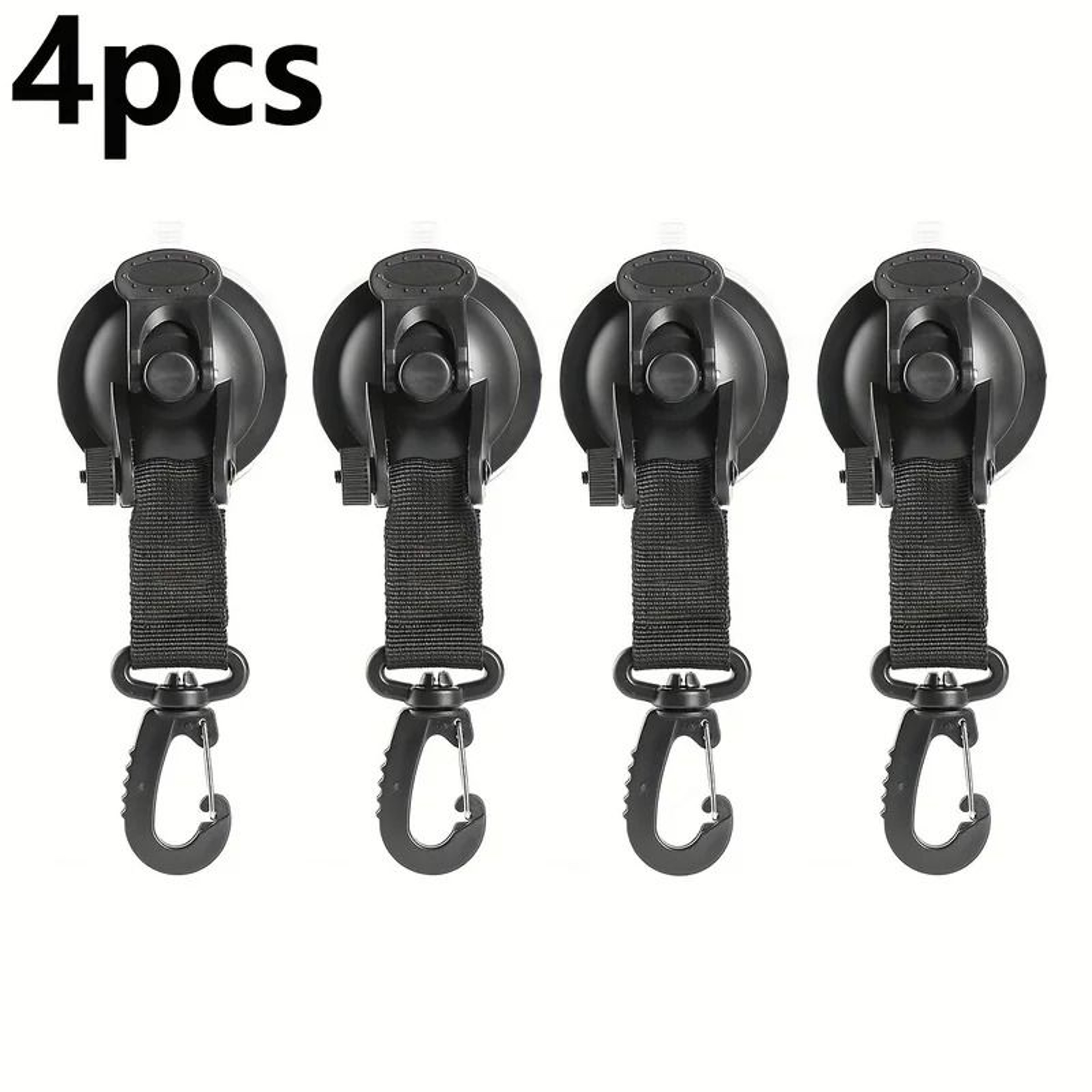 4Pack HeavyDuty Suction Cup Hooks For Vehicle Camping 5