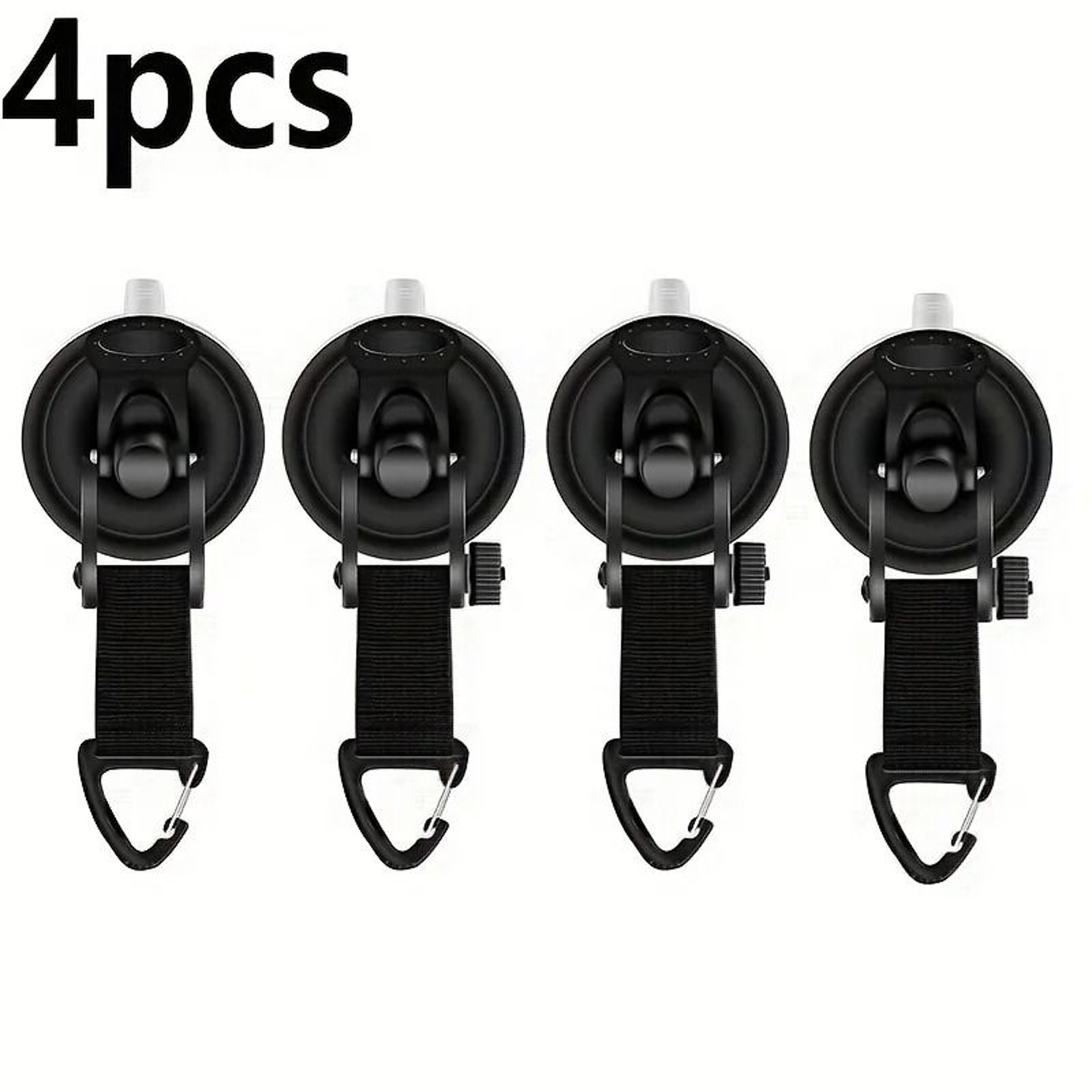 4Pack HeavyDuty Suction Cup Hooks For Vehicle Camping 6