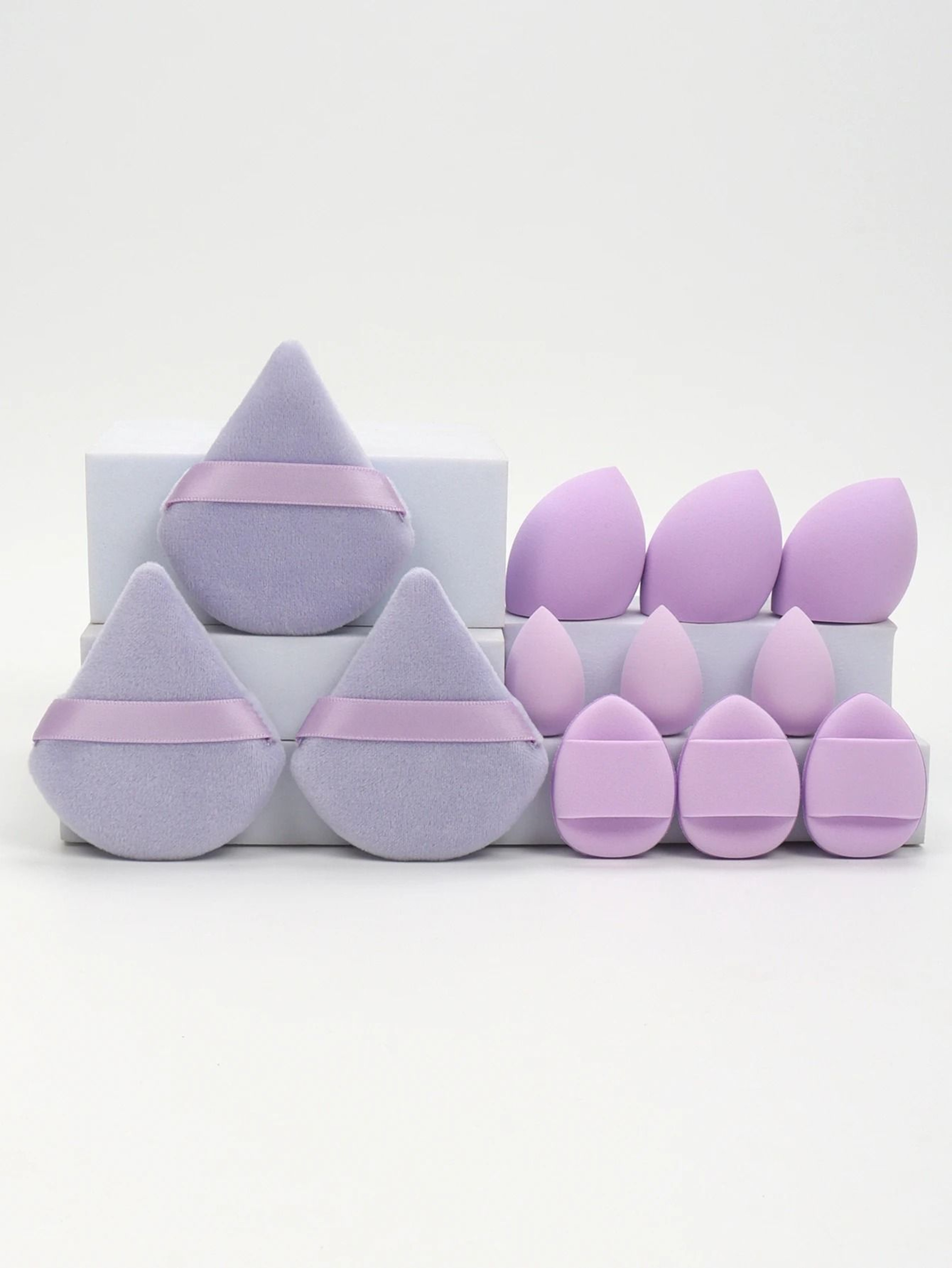 12Piece AllPurpose Makeup Sponge And Puff Set 13