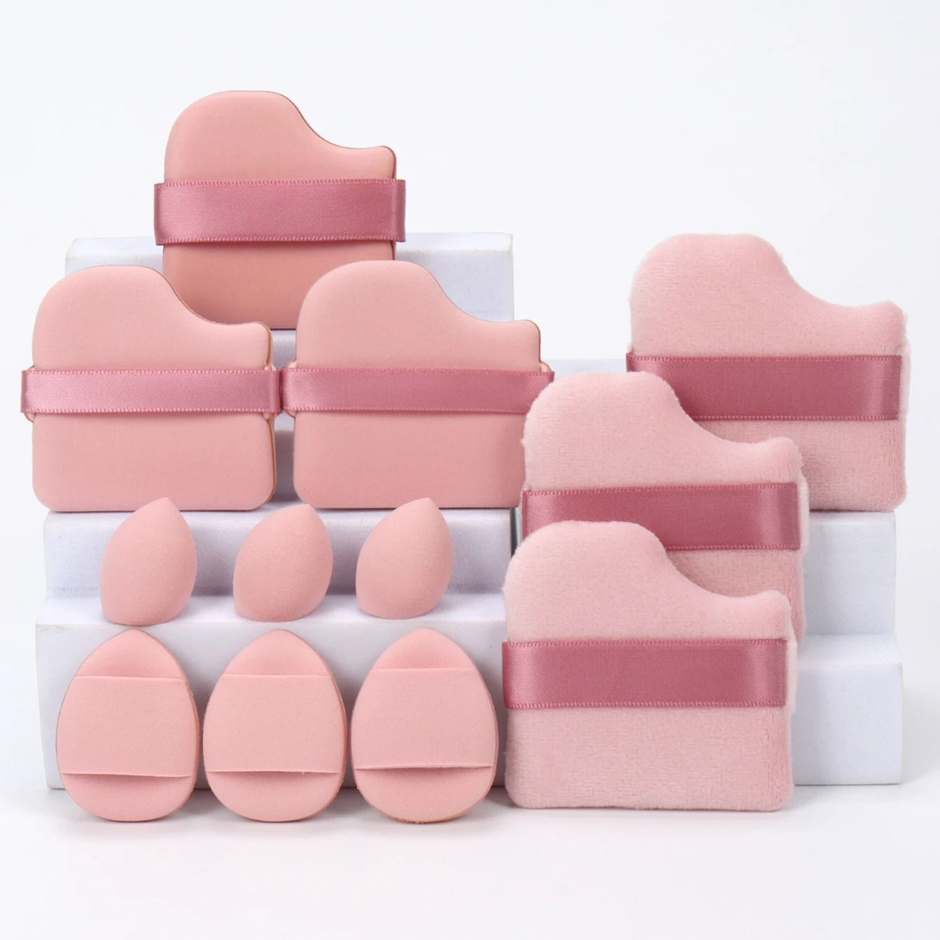 12Piece AllPurpose Makeup Sponge And Puff Set 21