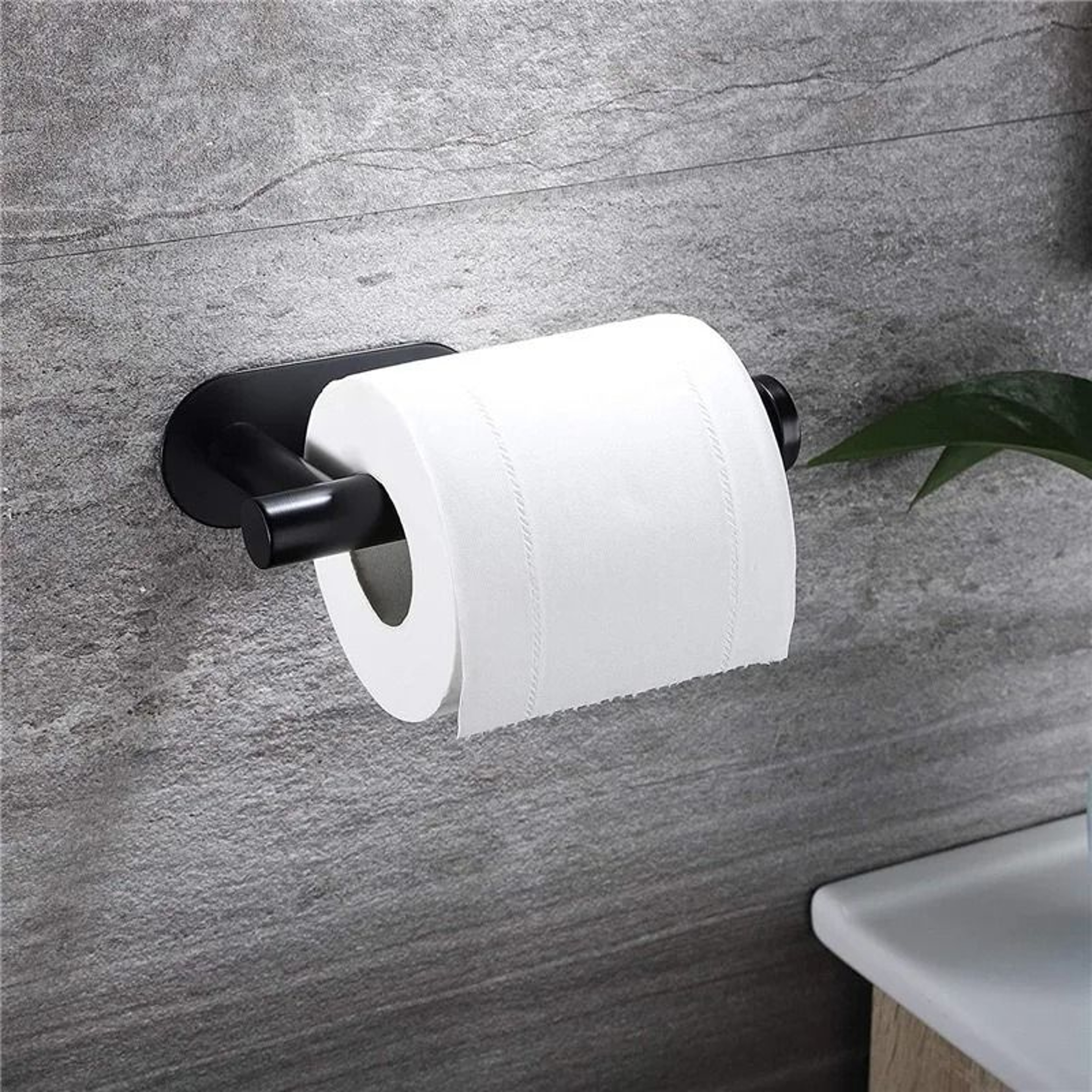 Kitchen Paper Towel Holder Adhesive Toilet Roll Tissue Dispenser Cabinet Storage 10