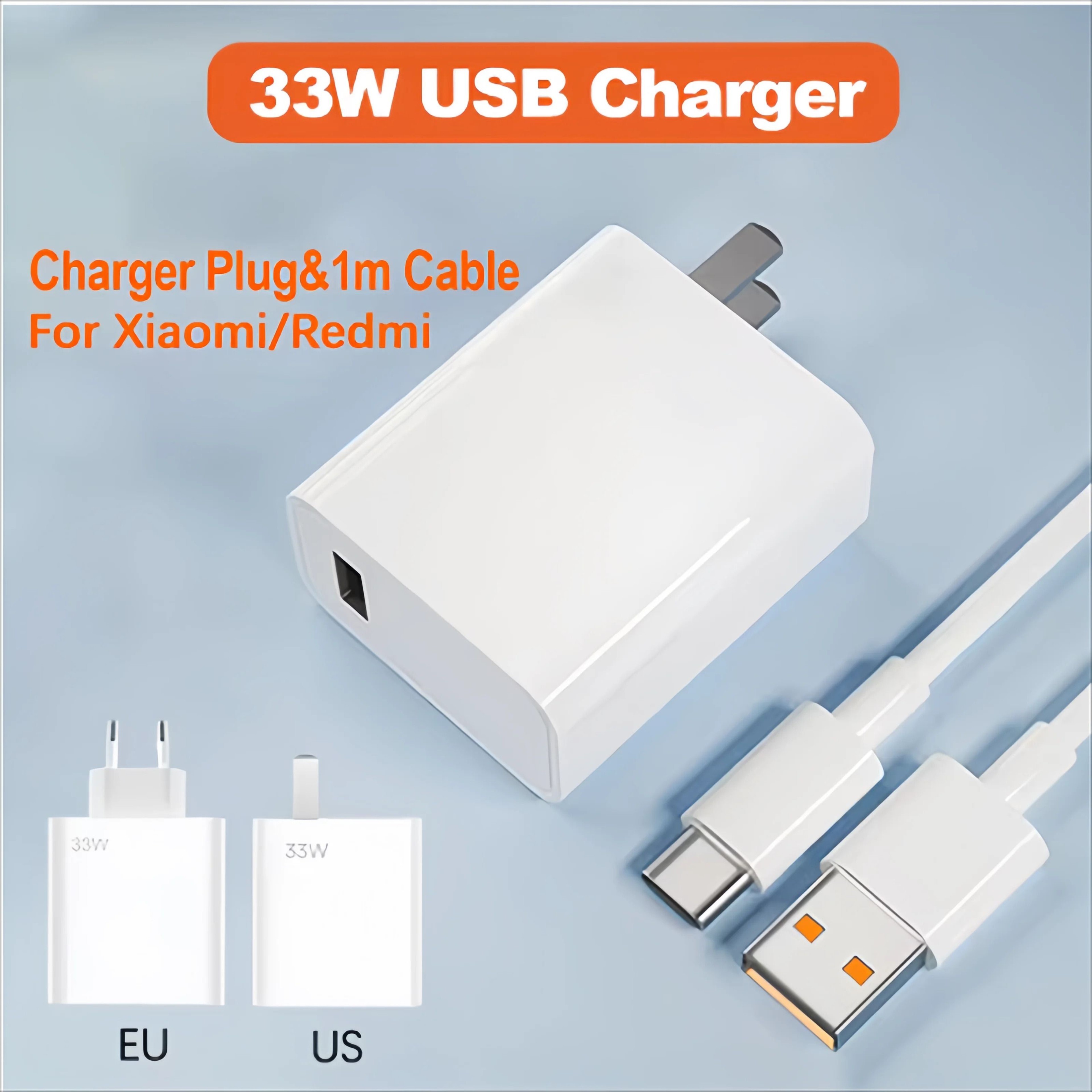 33W PD Universal Fast Charger  USBC Wall Power Adapter With TypeC Cable For IPhone  Samsung 0