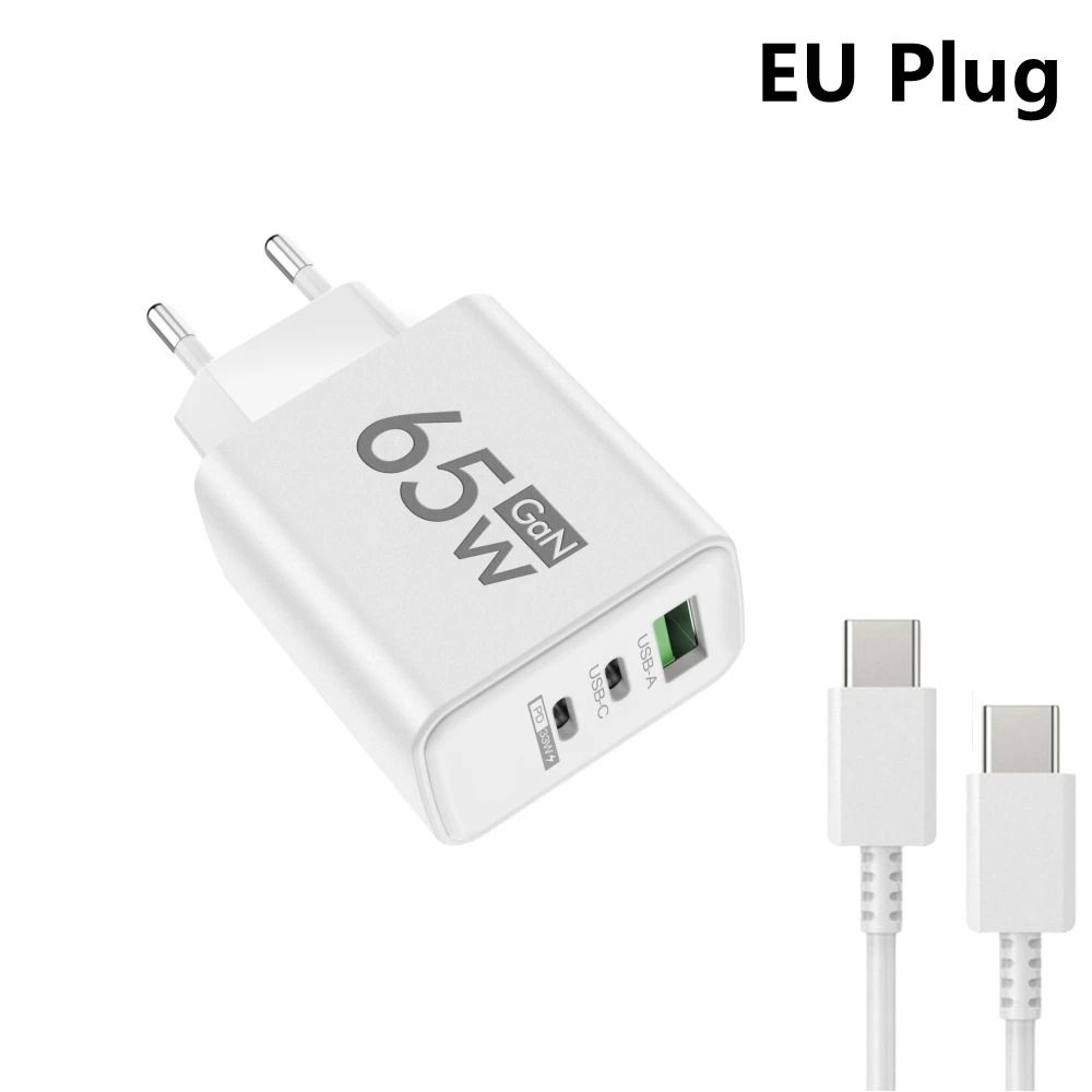 3Port MultiPlug USB  TypeC PD Fast Charger  Quick Charge Adapter For IPhone 16 Samsung And Huawei 15