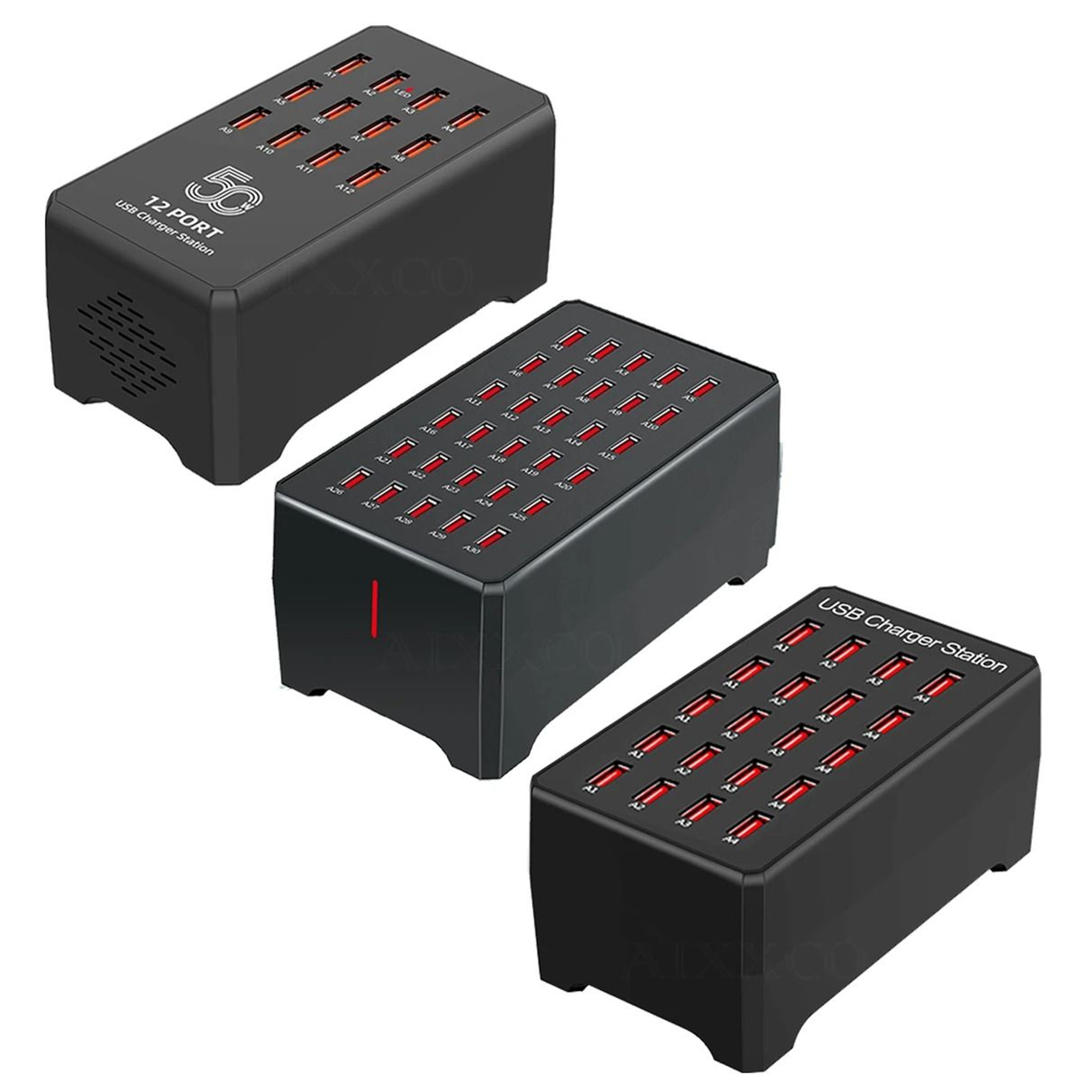 Industrial MultiPort USB Charging Station  Desktop Docking Hub For IPhone IPad Samsung  Xiaomi 0