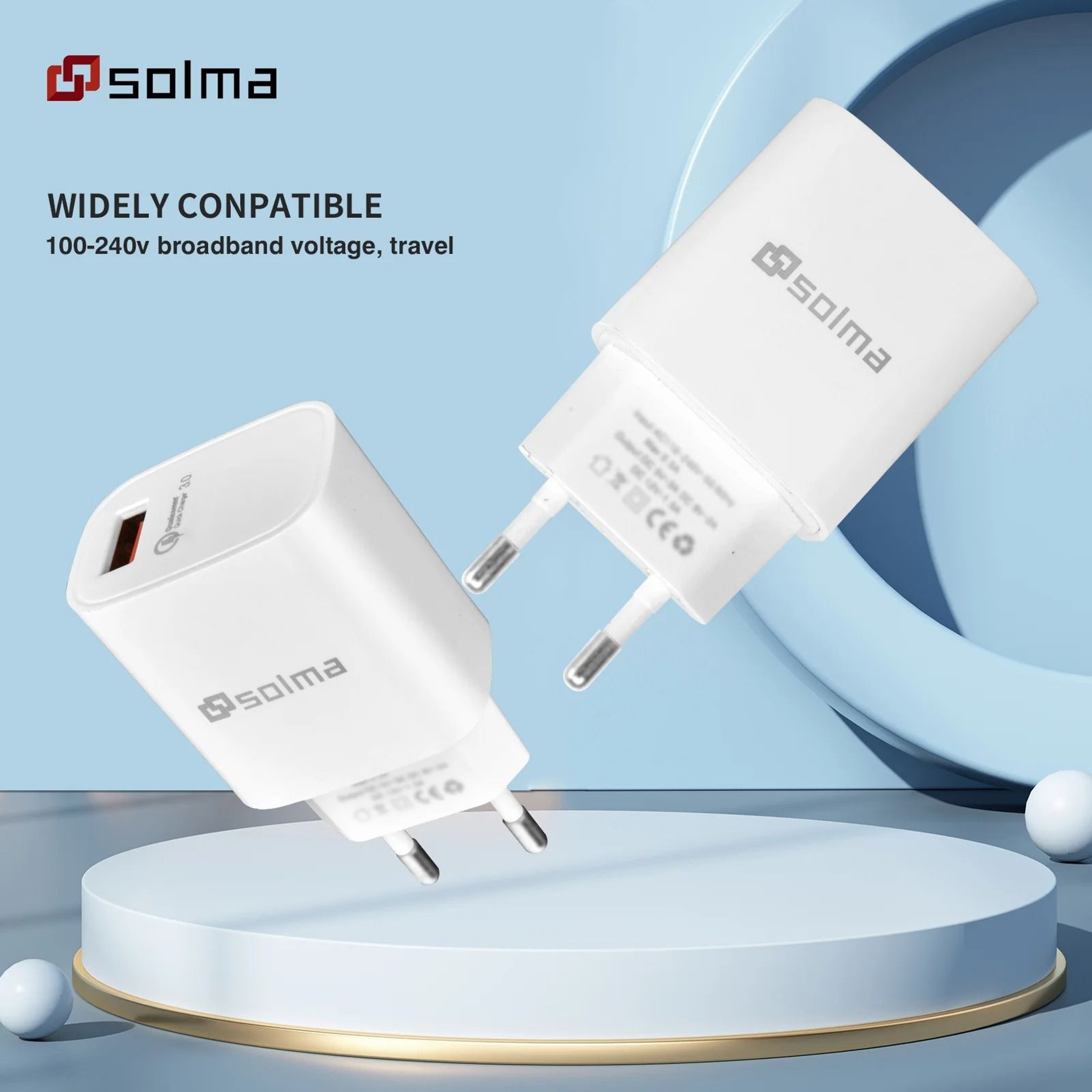 2Pack QC 30 Fast Charger Set  Universal USB Wall Adapter With EU  UK Plug Options For Mobile Phones 8