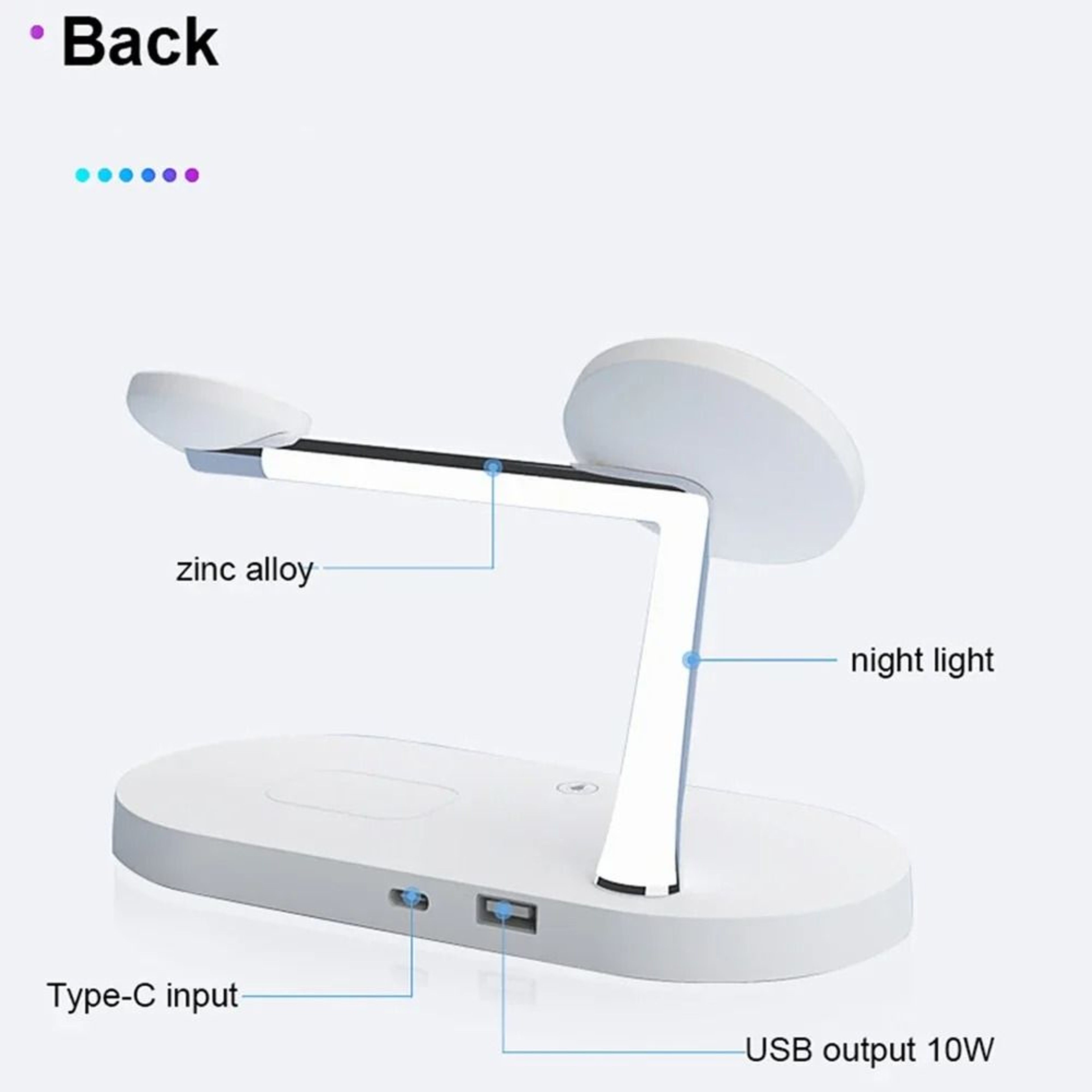 3in1 Magnetic Wireless Charger Stand  Fast Charging Station For IPhone 15 14 13 12 Apple Watch  Air 3