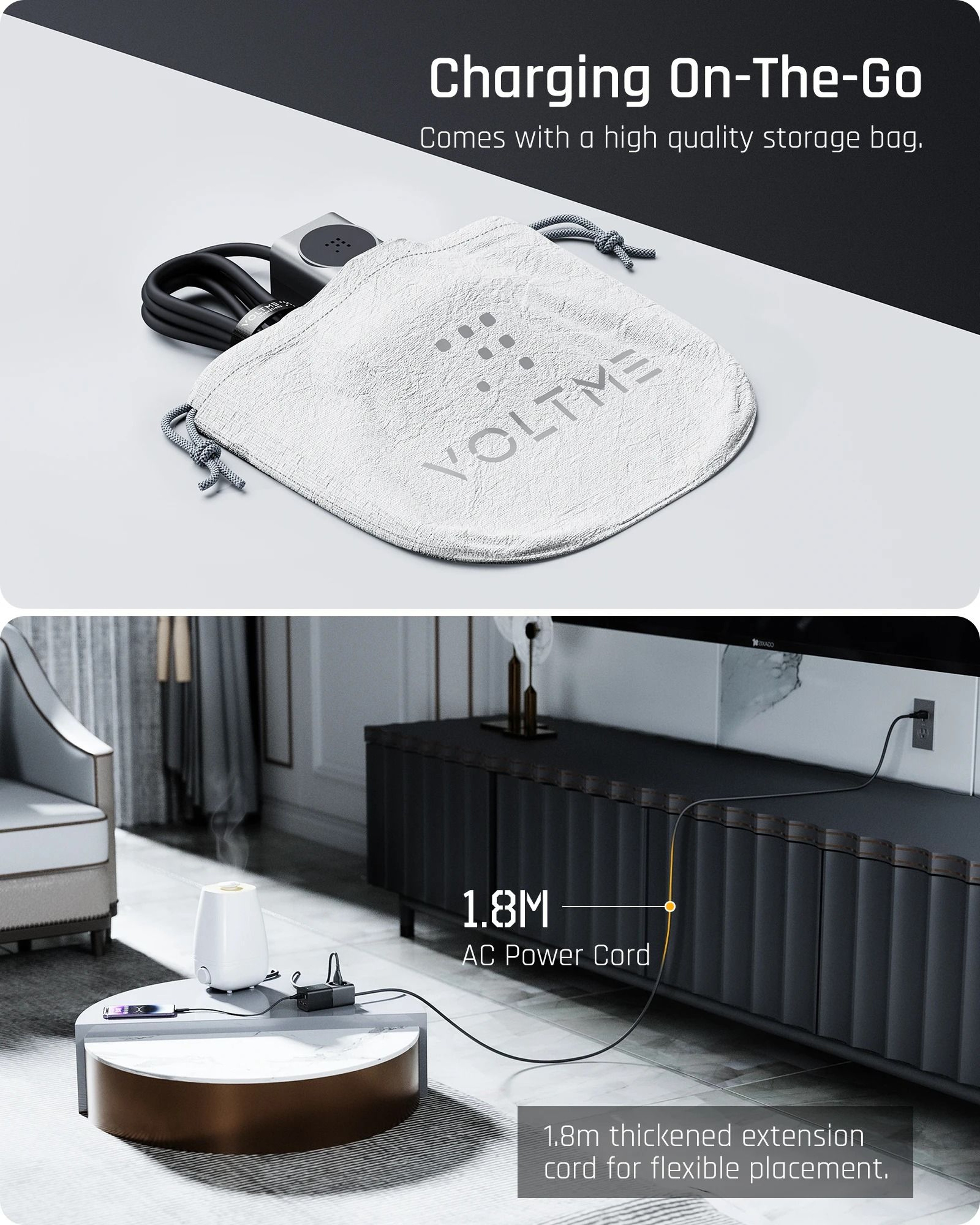 VOLTME 75W GaN Charging Station  Desktop Power Strip With USBC Super Fast Charging For IPhone 15  S 5