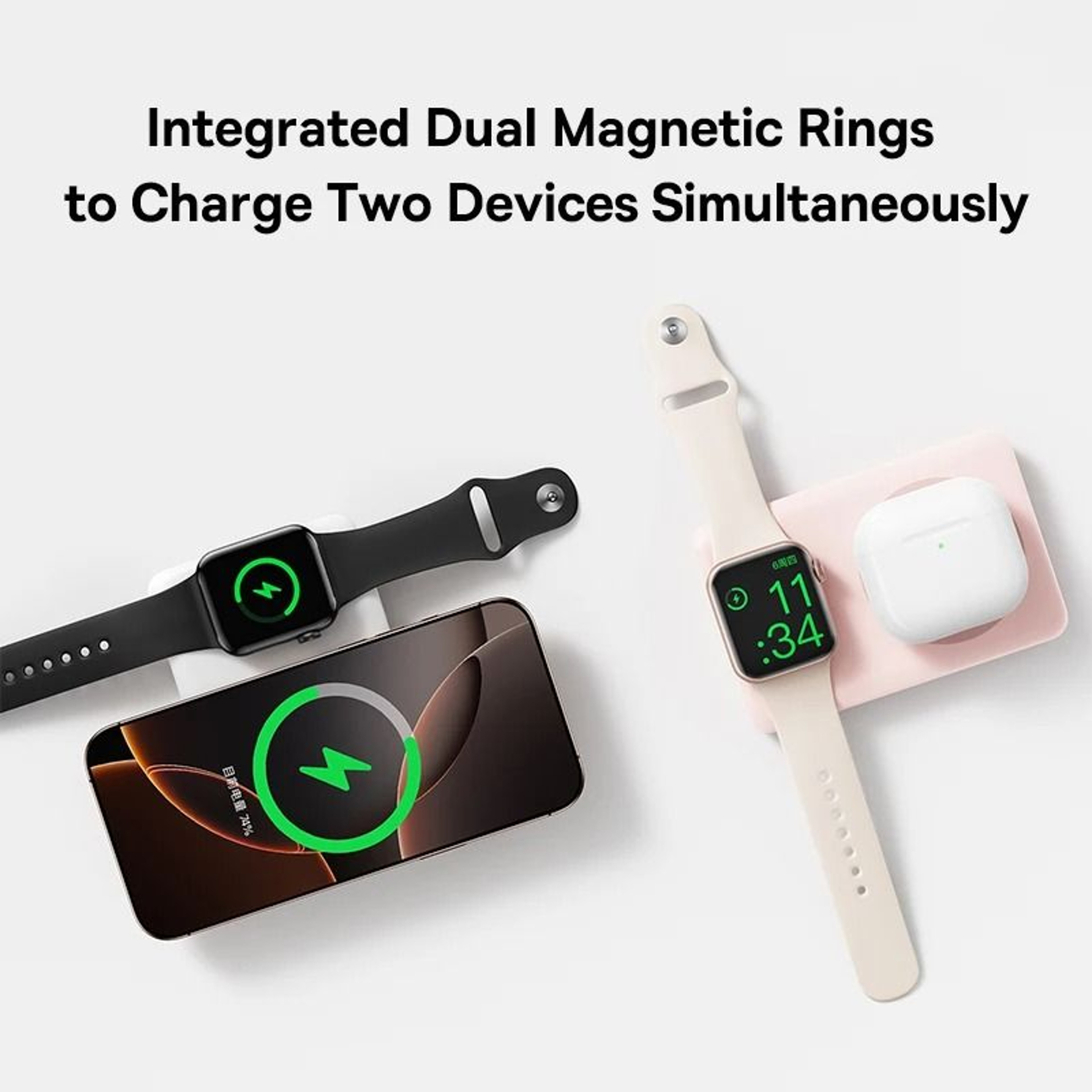 Baseus 27W Magnetic Power Bank  10000mAh 15W Wireless Fast Charger For IPhone IWatch  AirPods 2
