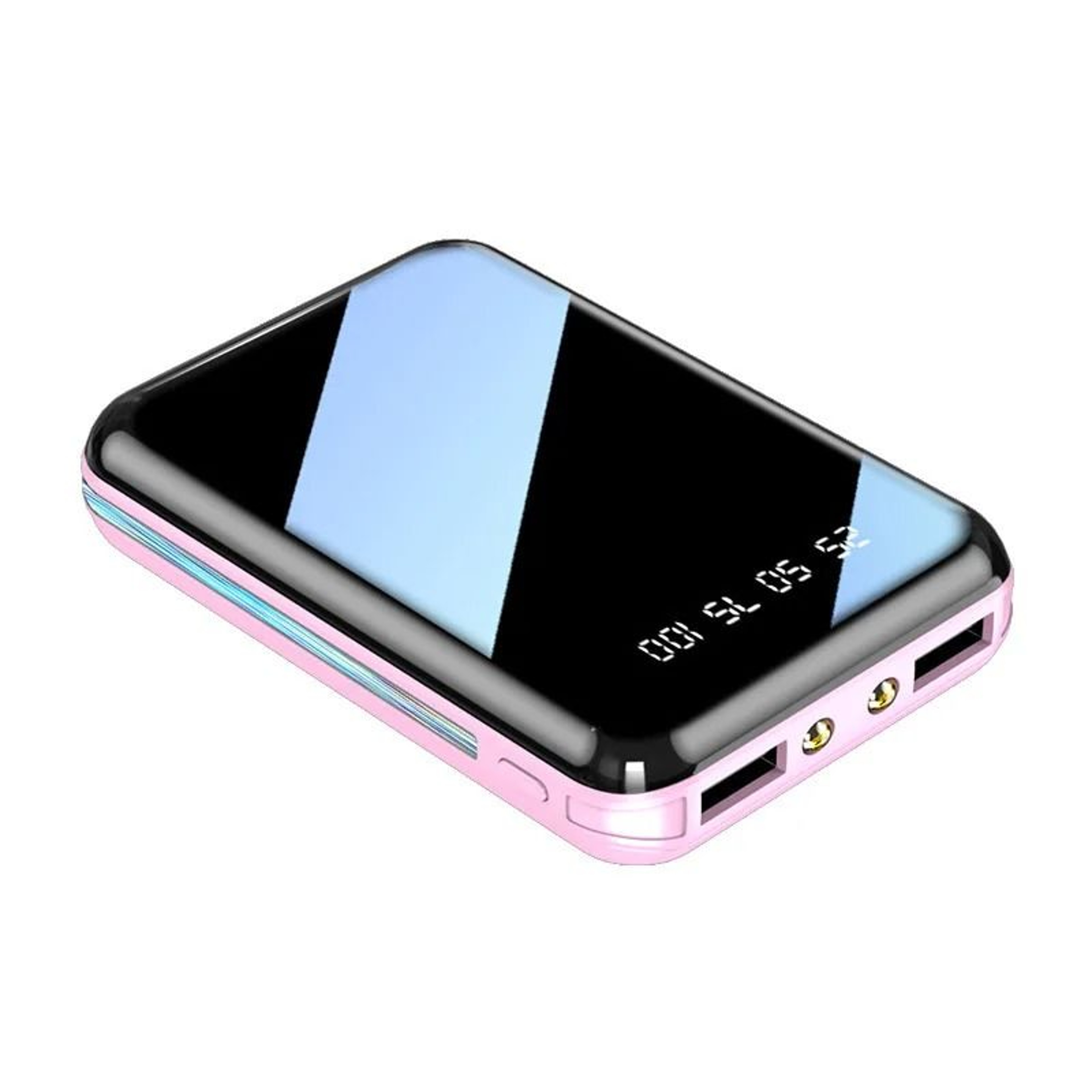 20000mAh Mini Power Bank  Portable Charger With Mirror Screen LED Display For IPhone Samsung  Xiaom 10