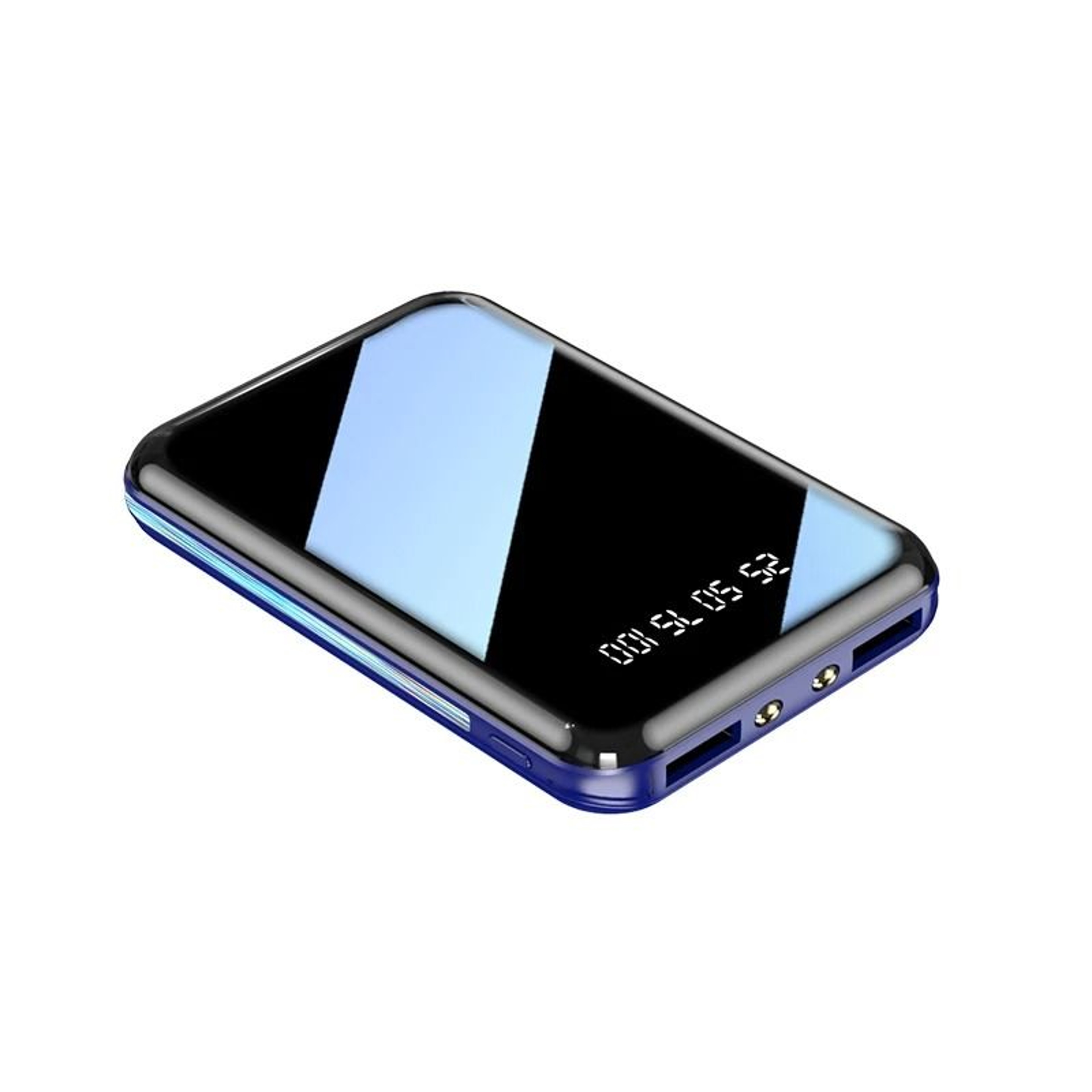 20000mAh Mini Power Bank  Portable Charger With Mirror Screen LED Display For IPhone Samsung  Xiaom 6