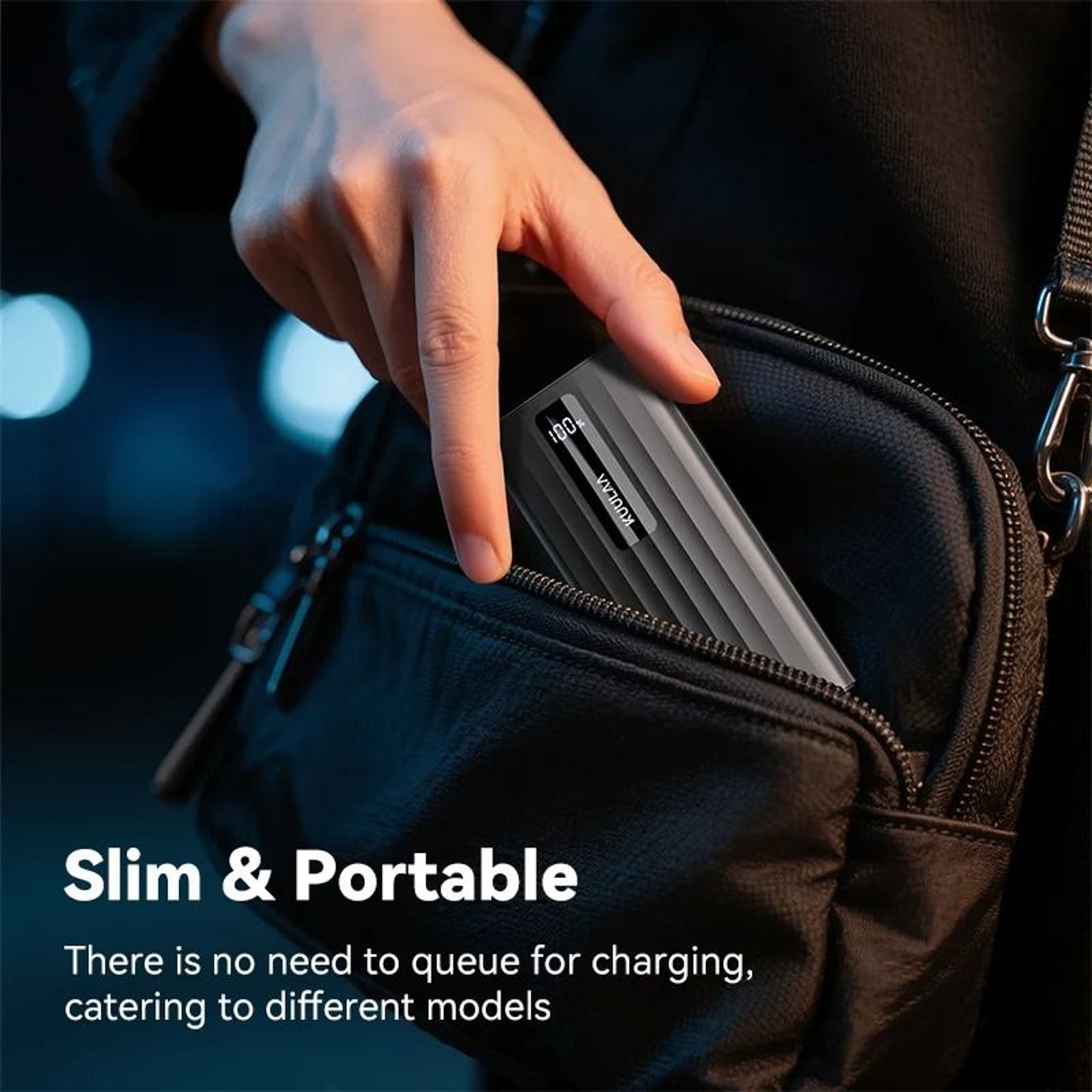 KUULAA 10000mAh Power Bank  225W PD Fast Charging Portable Charger For IPhone 15 14 13  Samsung 5