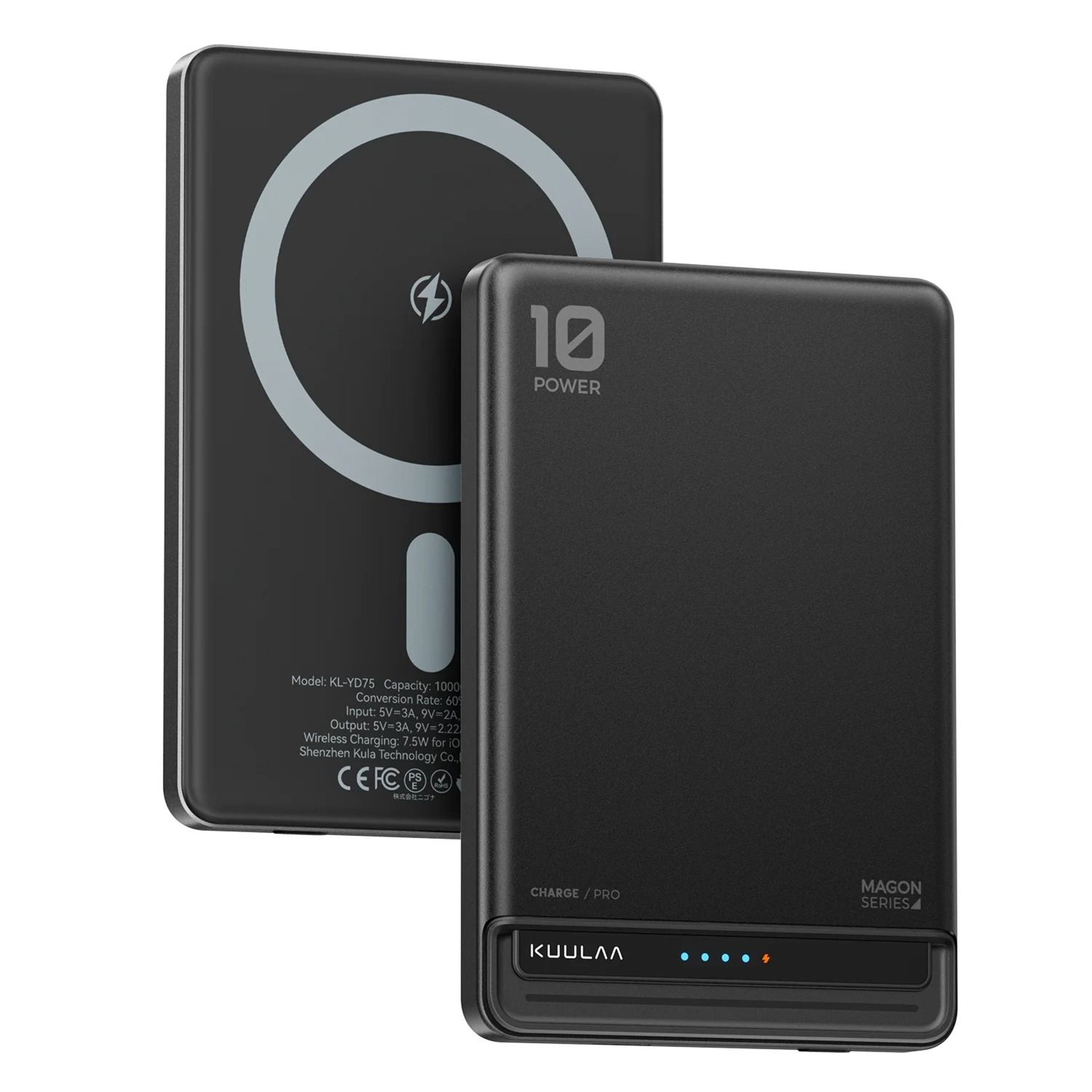 KUULAA 10000mAh Magnetic Power Bank  20W PD Fast Charging Wireless Charger For IPhone 16 15  14 6