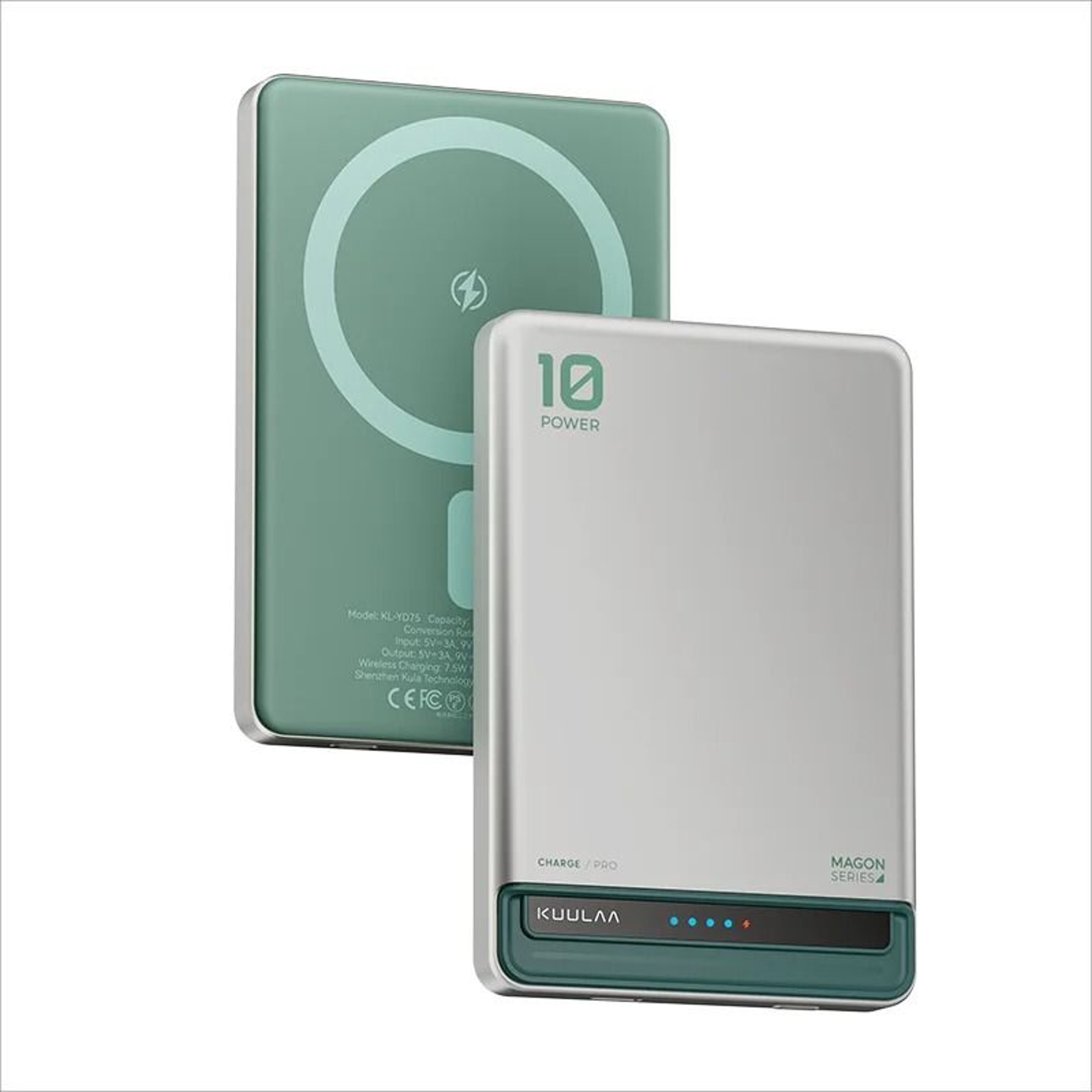KUULAA 10000mAh Magnetic Power Bank  20W PD Fast Charging Wireless Charger For IPhone 16 15  14 8