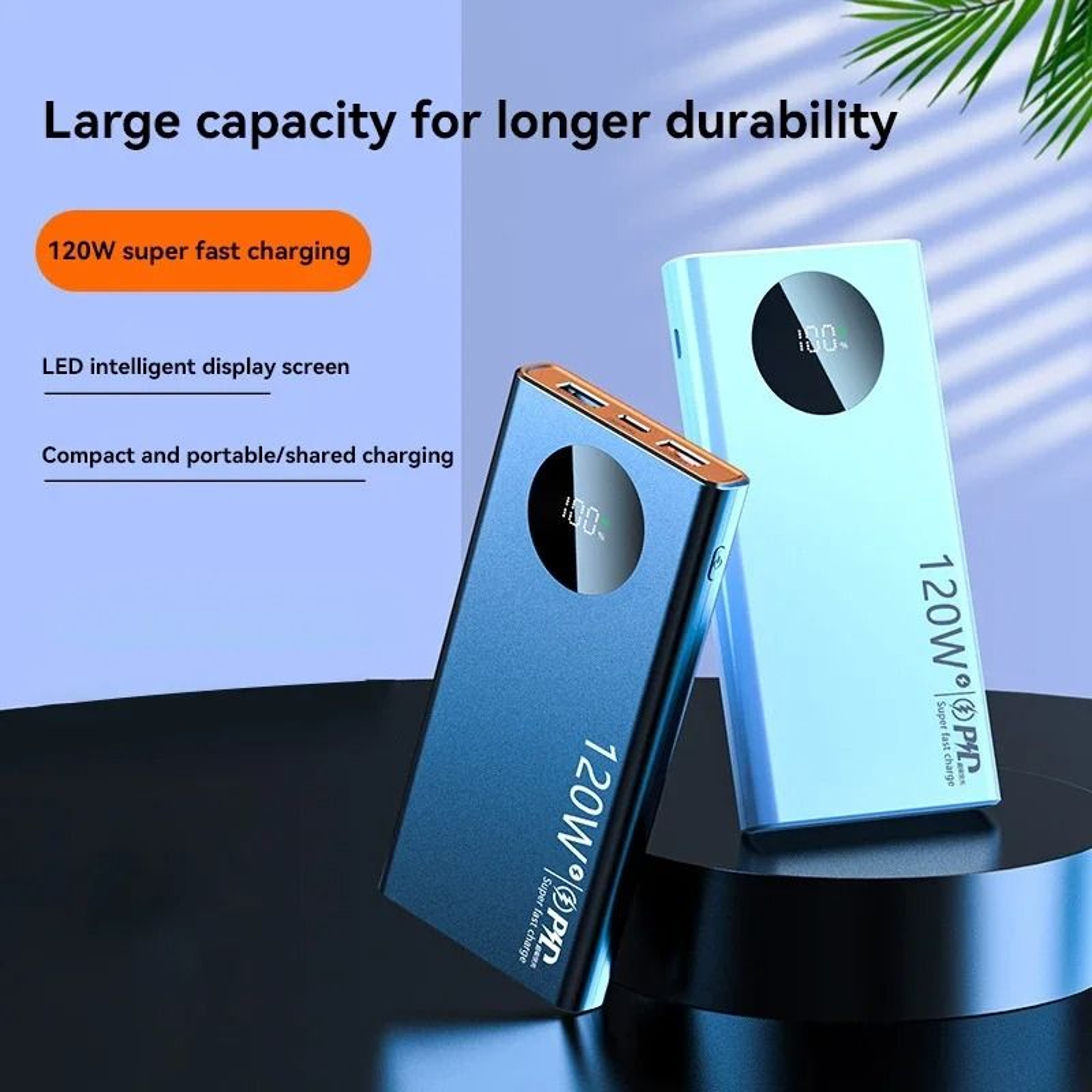 80000mAh UltraCapacity Power Bank  120W Super Fast Charging External Battery For IPhone Samsung  Xi 1