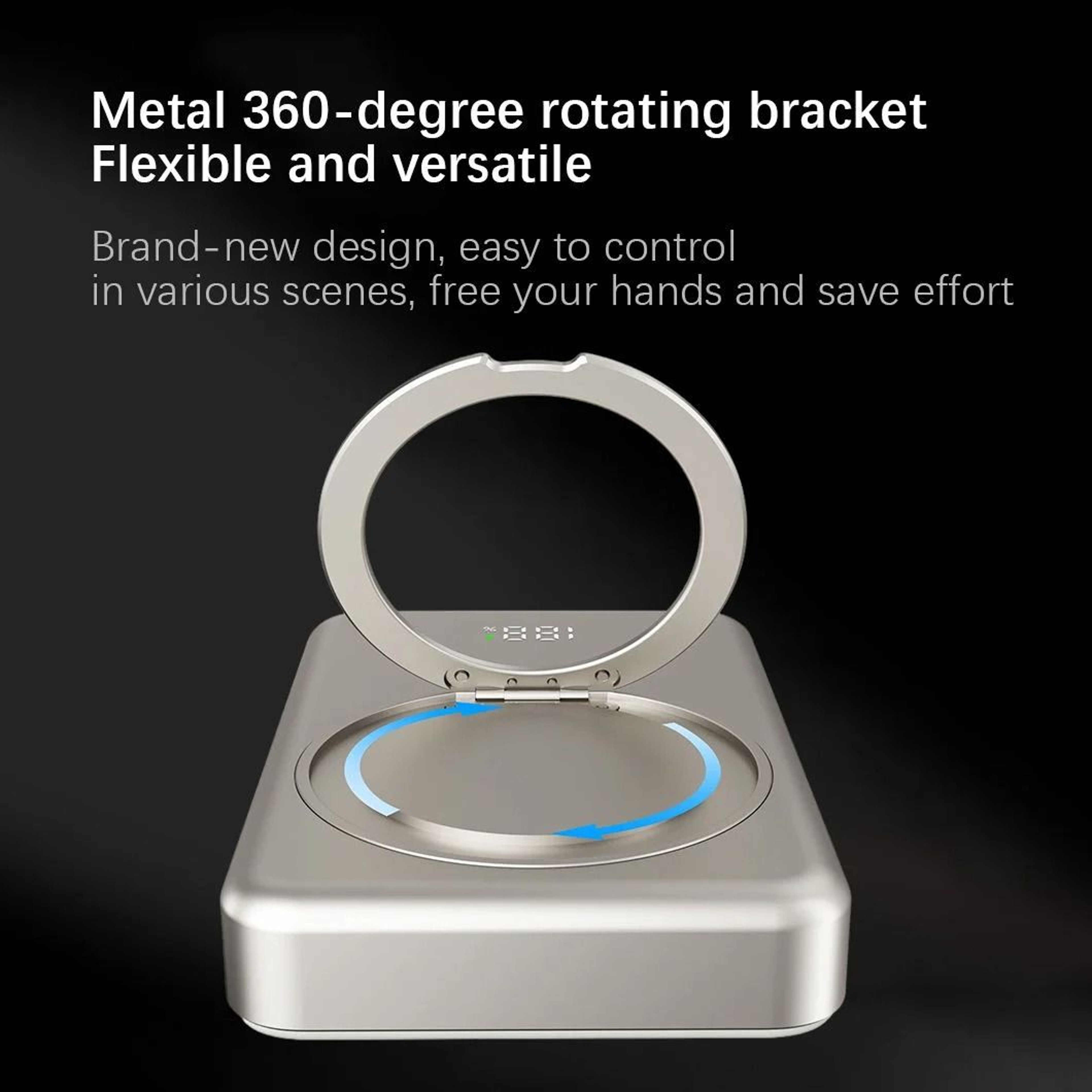 10000mAh Slim Mini Magnetic Power Bank  20W Fast Charging Wireless Stand For IPhone  Samsung 4