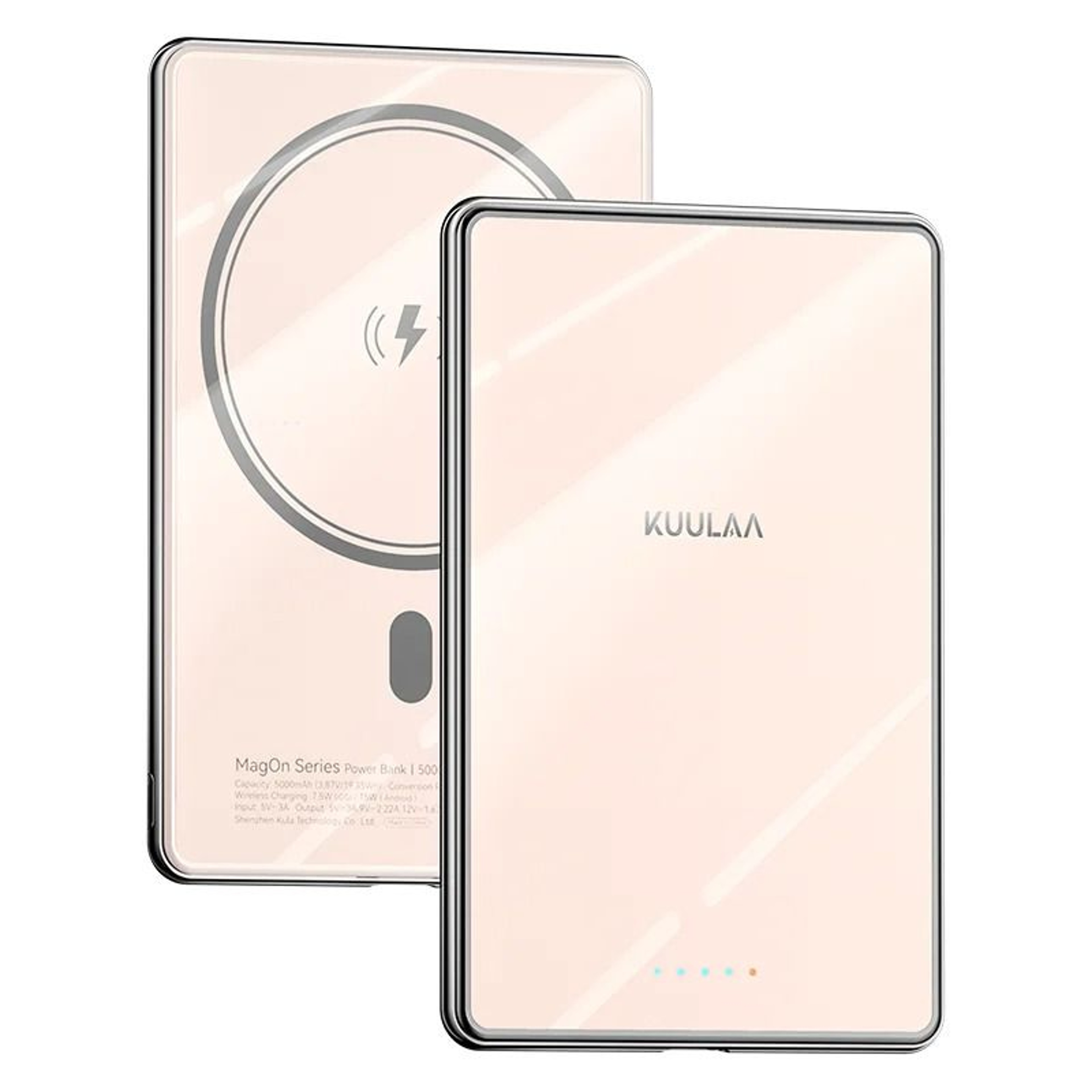 KUULAA Slim Magnetic Wireless Power Bank  5000mAh PD 20W Fast Charging Battery For IPhone 16 15 14  9