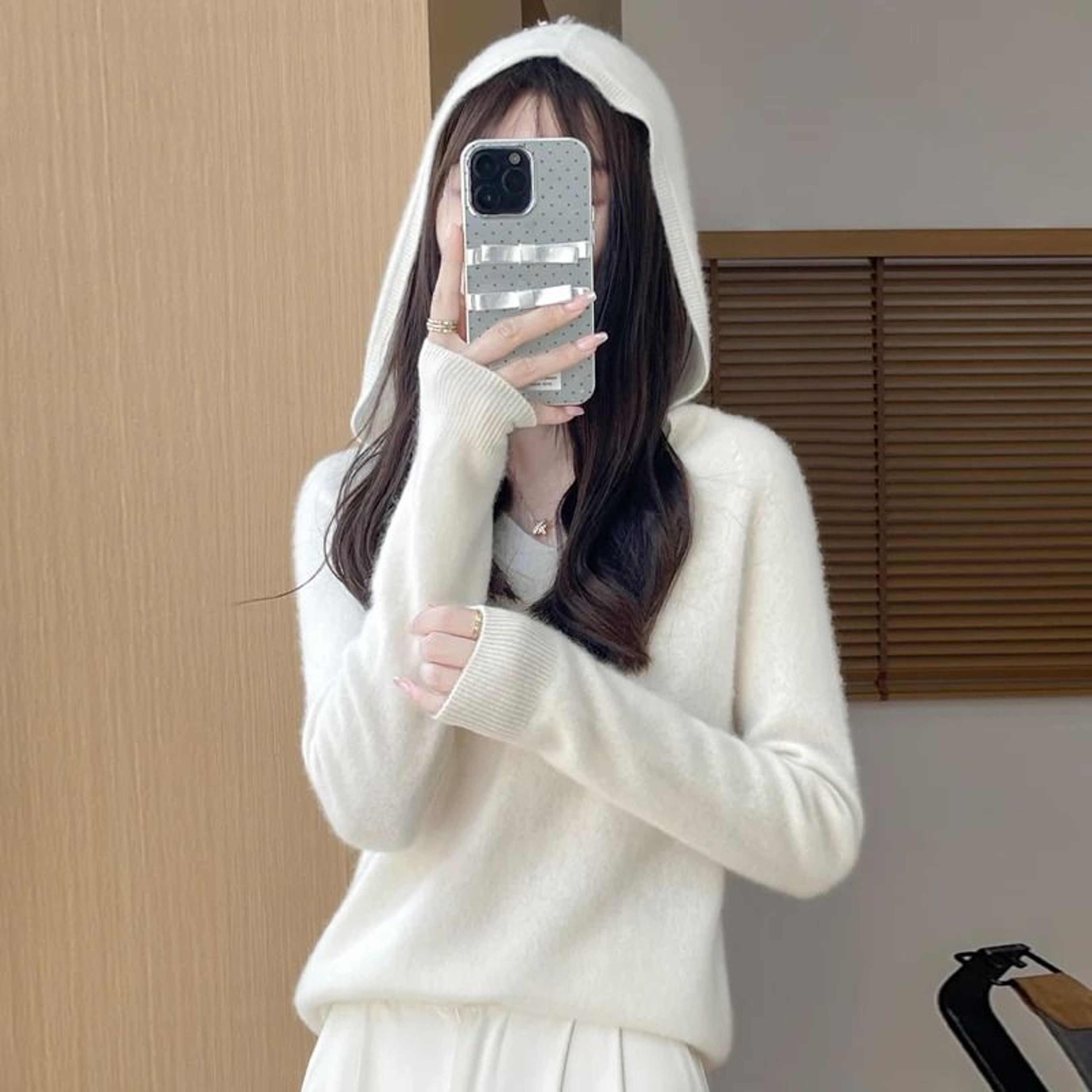 Womens 100 Merino Wool Hooded Pullover  Premium Soft CashmereTouch Knitwear For Autumn  Winter 6