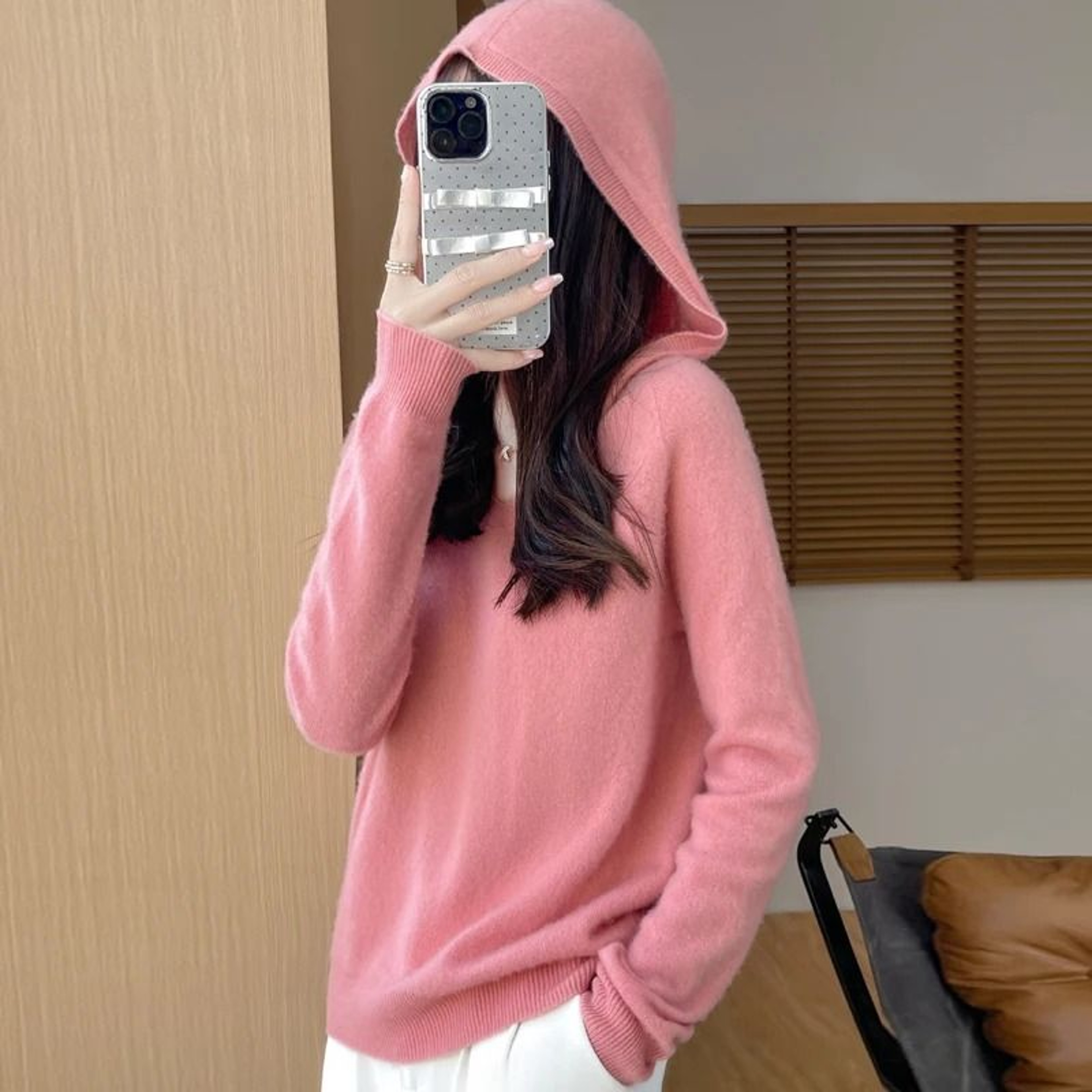 Womens 100 Merino Wool Hooded Pullover  Premium Soft CashmereTouch Knitwear For Autumn  Winter 13