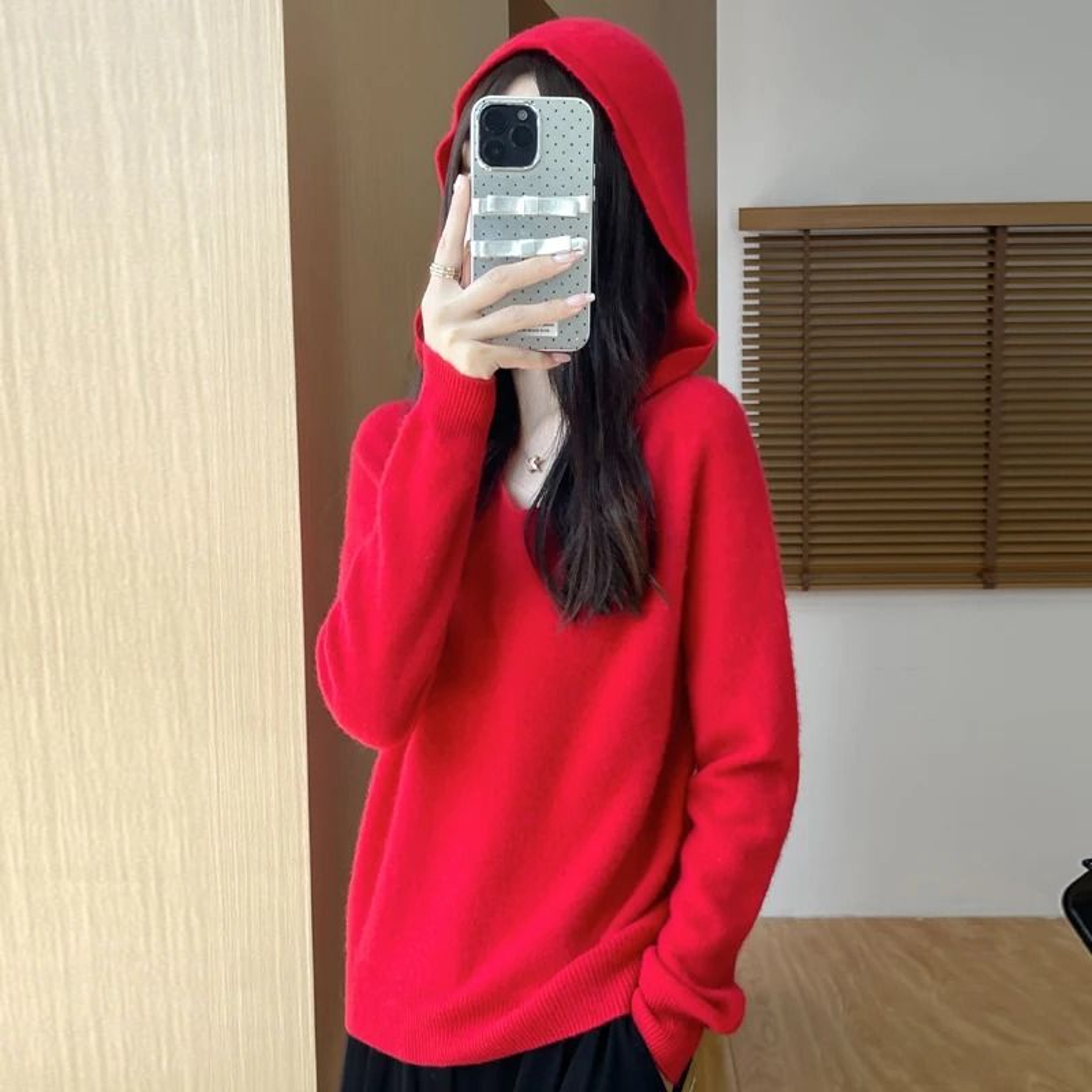 Womens 100 Merino Wool Hooded Pullover  Premium Soft CashmereTouch Knitwear For Autumn  Winter 15