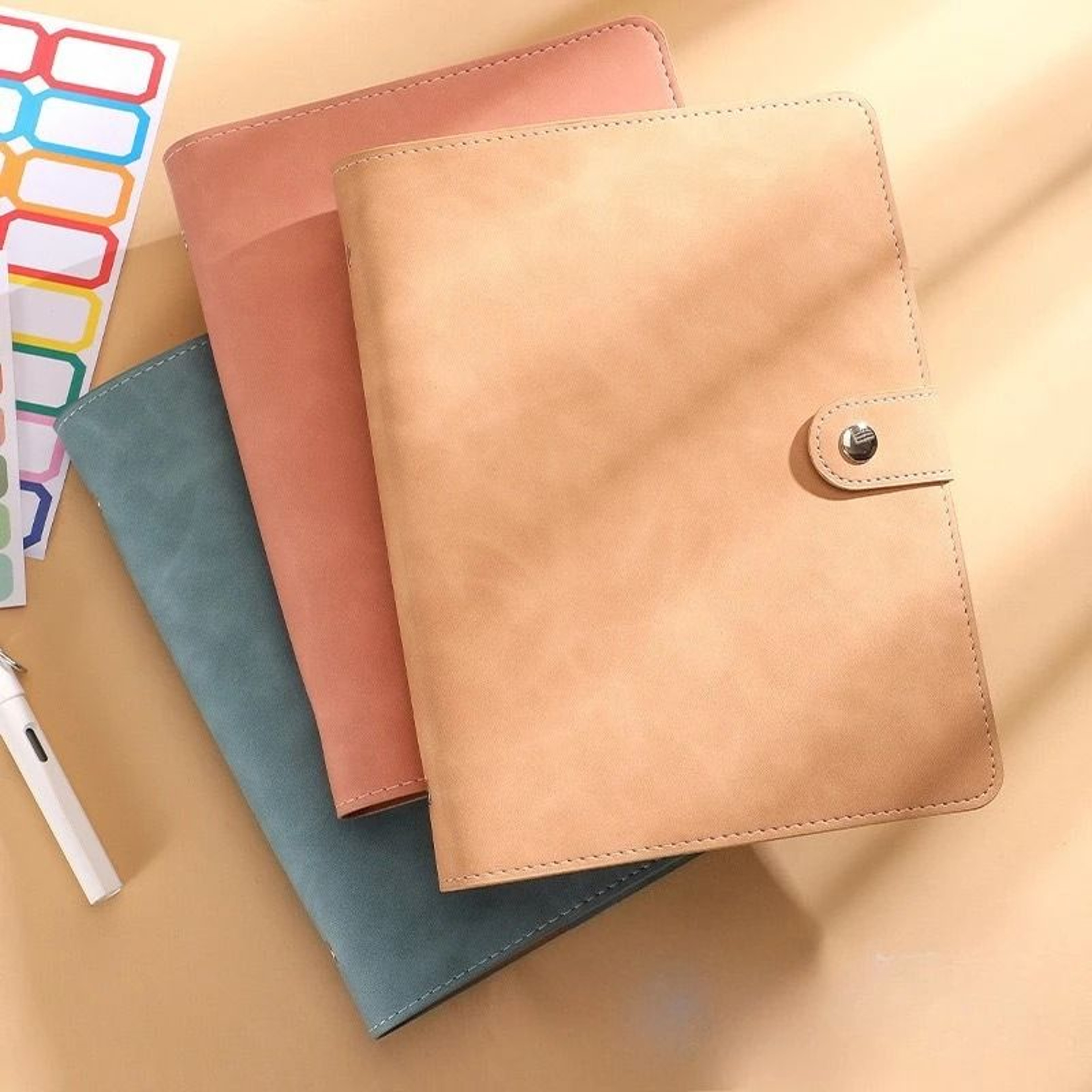 Soft PU Leather DIY Binder  A5A6A7 Photocard Collect Book Bullet Journal  Agenda Planner Cover 2