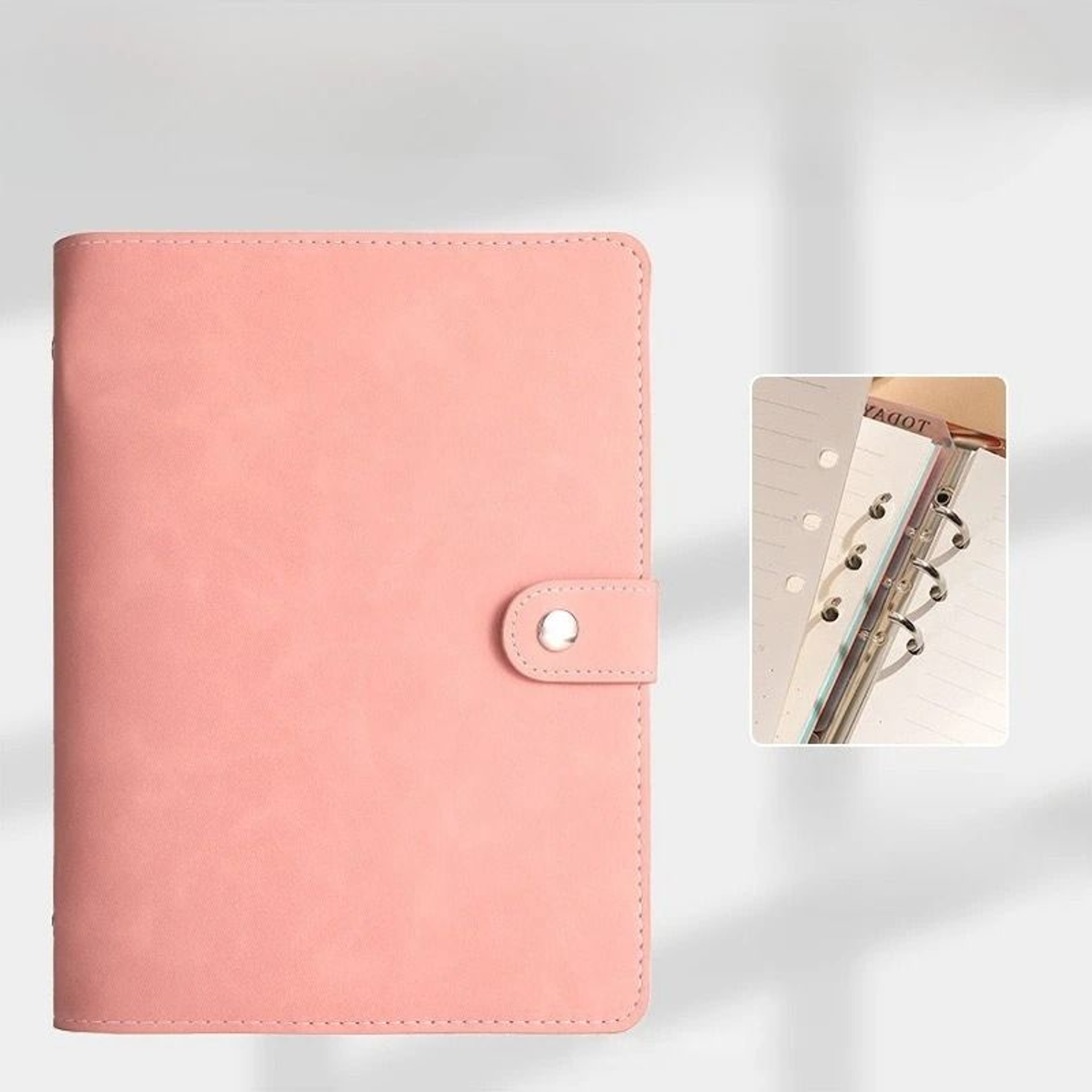 Soft PU Leather DIY Binder  A5A6A7 Photocard Collect Book Bullet Journal  Agenda Planner Cover 3