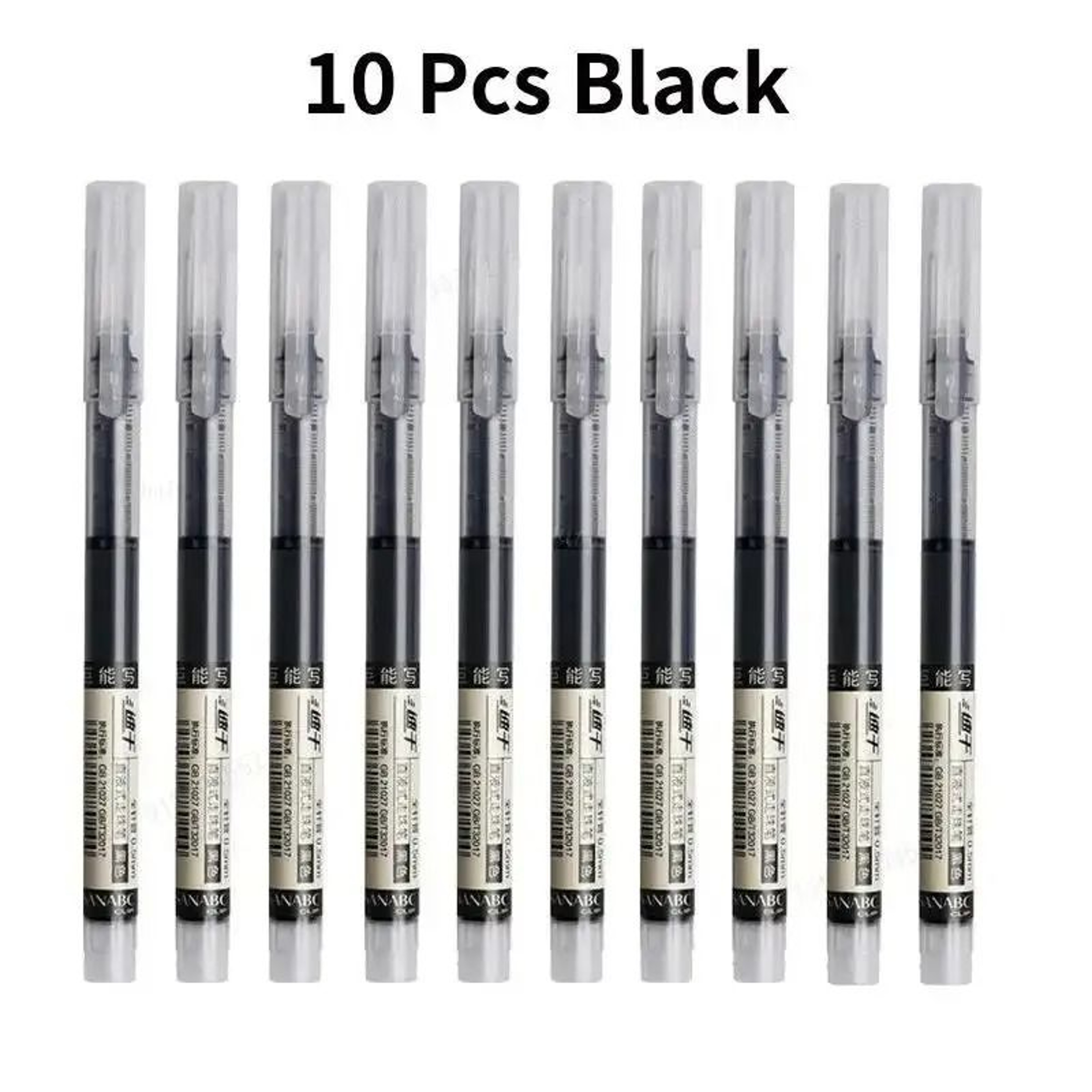 10Piece Professional 05mm NeedleTip Gel Pen Set  Straight Liquid Ink For Office And School 6