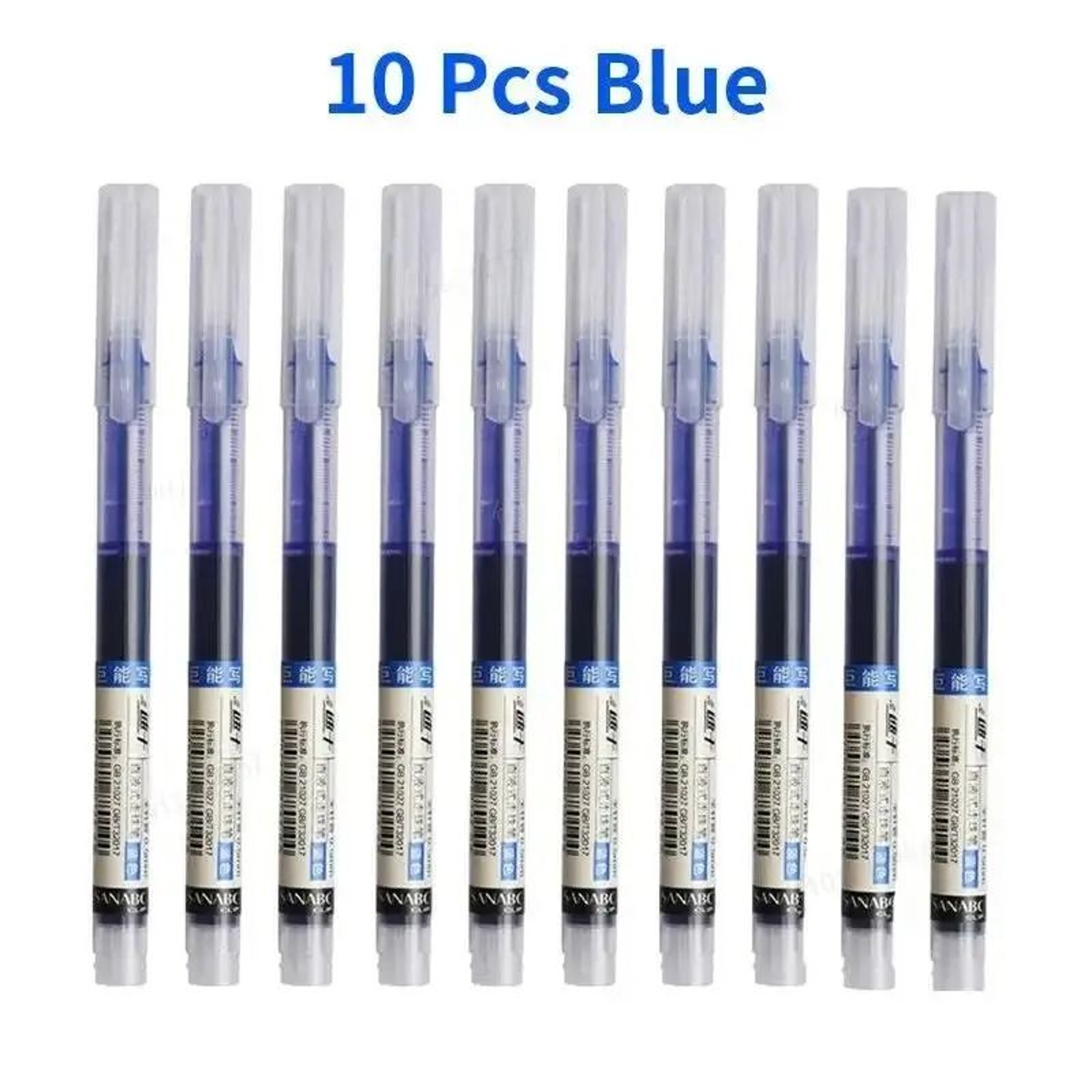 10Piece Professional 05mm NeedleTip Gel Pen Set  Straight Liquid Ink For Office And School 7
