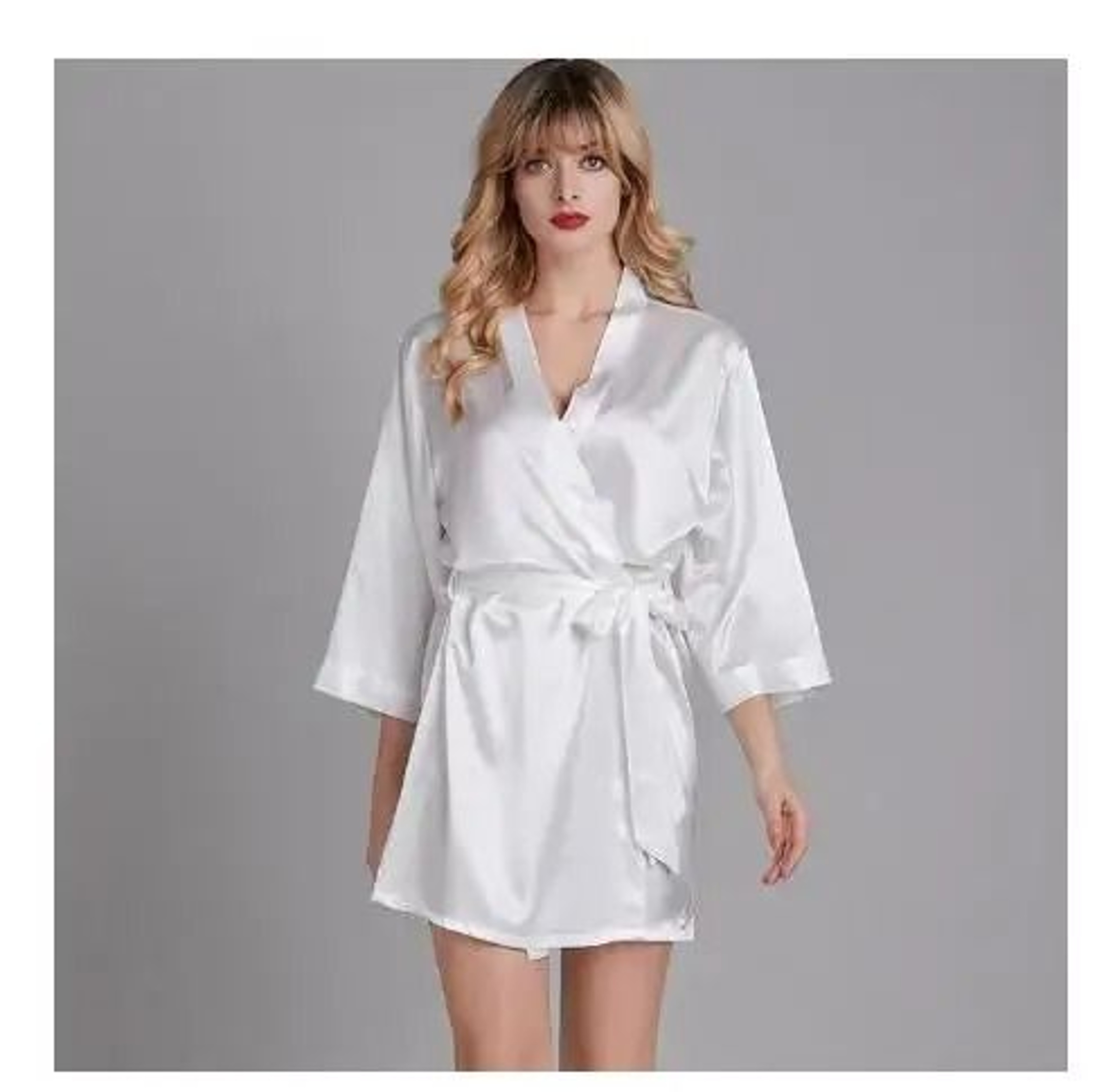 Summer Champagne Chinese Bride Wedding Robe  Satin Sleepwear Sexy Nightgown  Kimono Bathrobe Gown 7