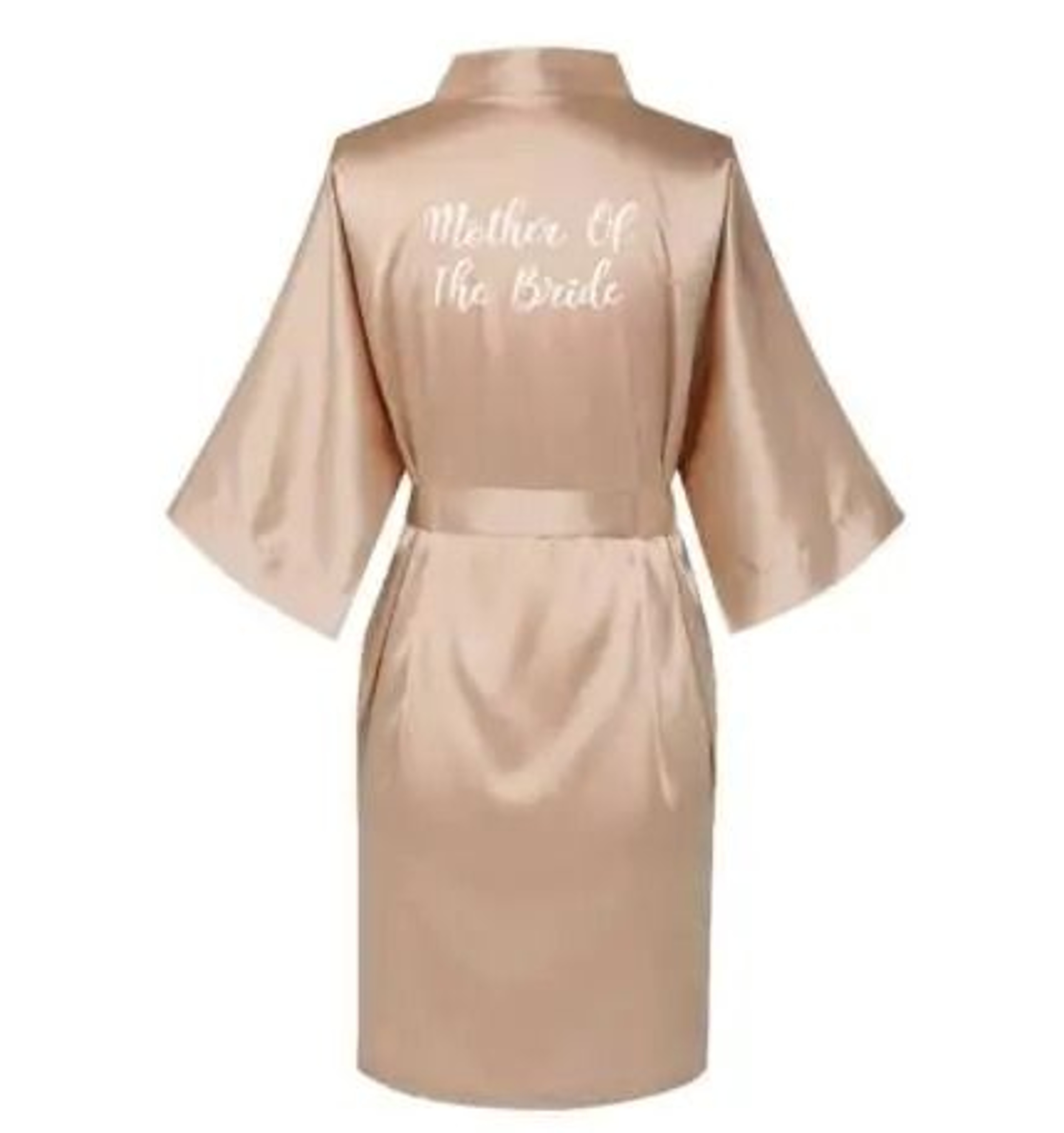 Plus Size Satin Silk Wedding Robes  Elegant Bride  Bridesmaid Gown For Maid Of Honor 6