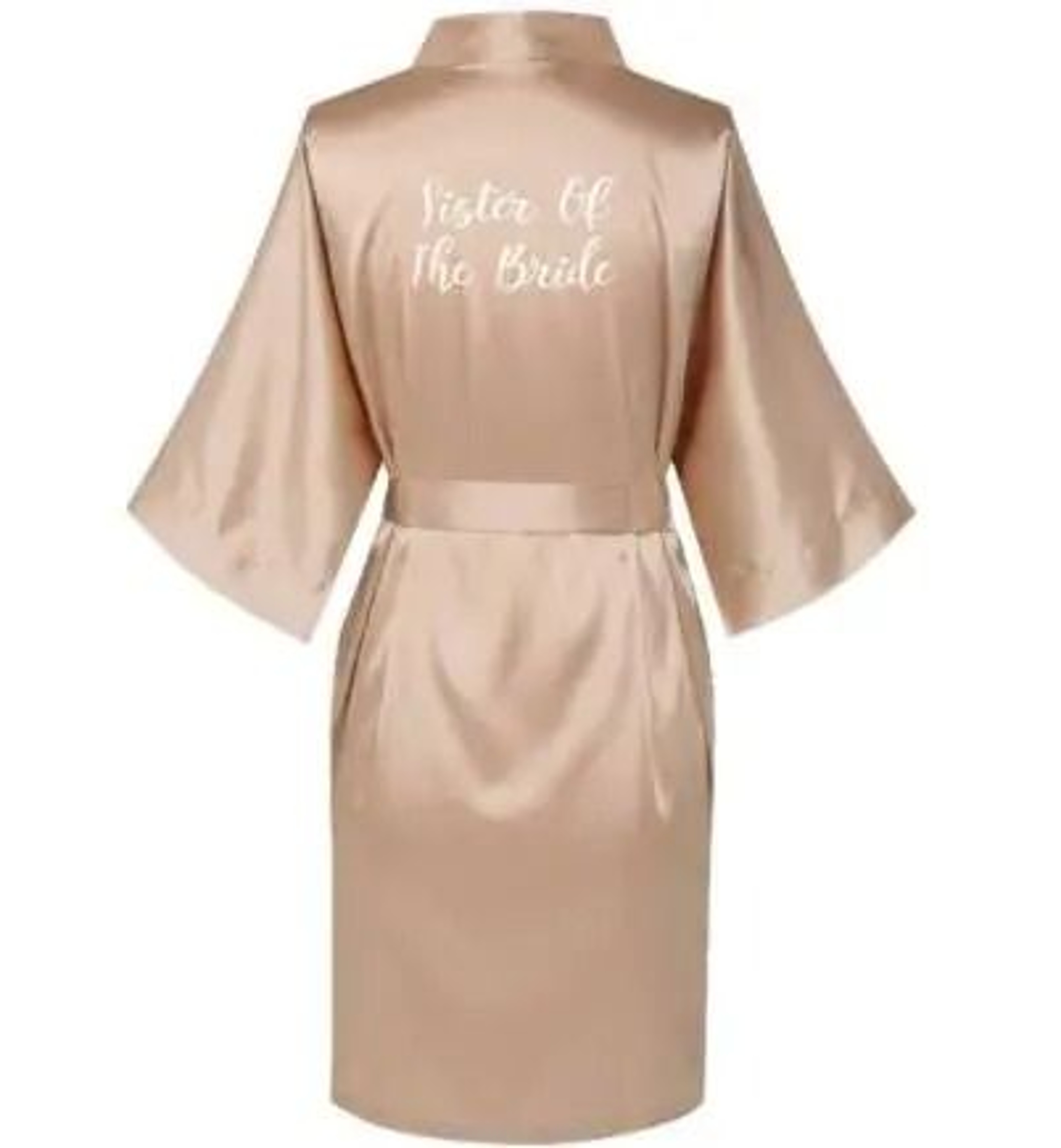 Plus Size Satin Silk Wedding Robes  Elegant Bride  Bridesmaid Gown For Maid Of Honor 8
