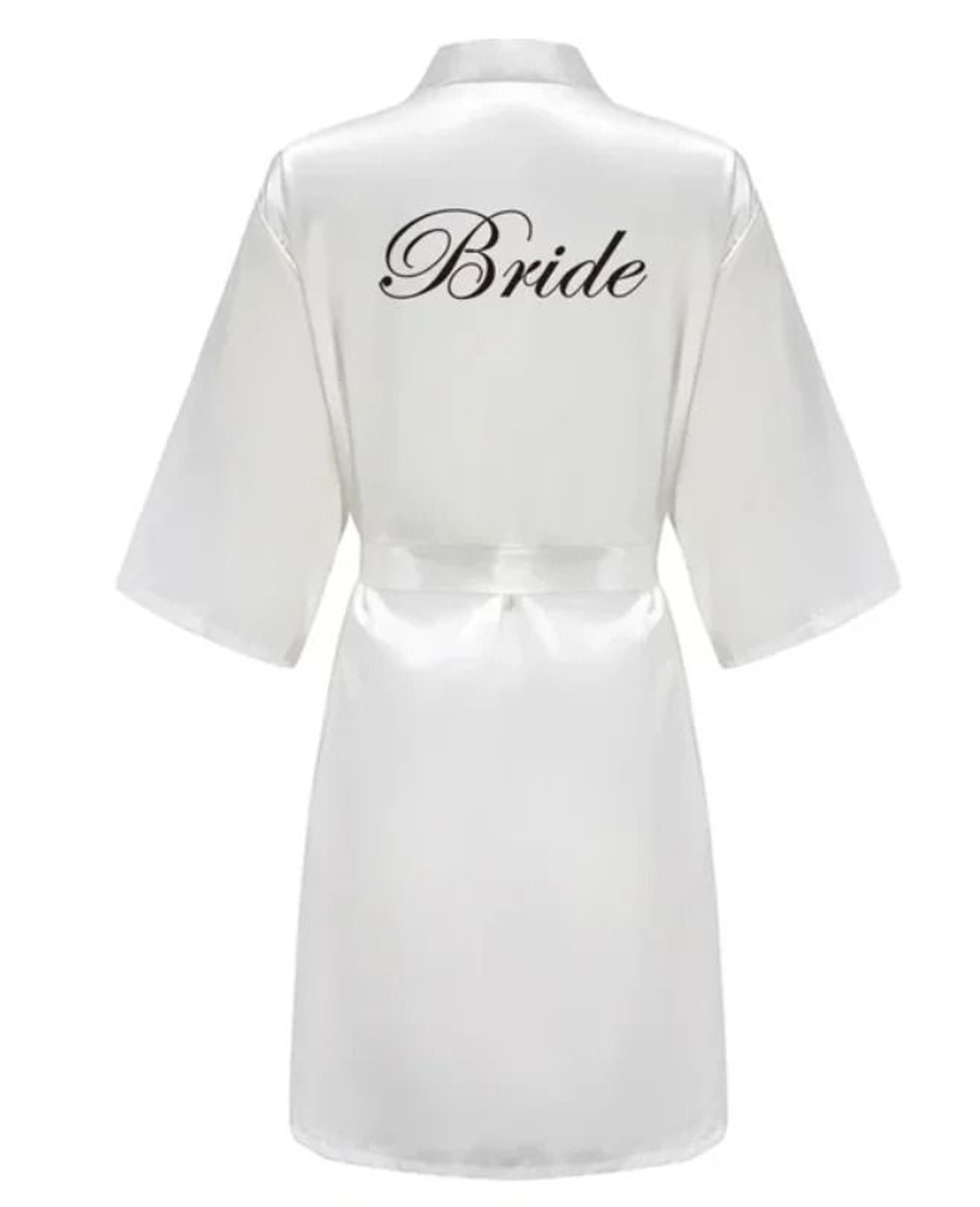 Plus Size Satin Silk Wedding Robes  Elegant Bride  Bridesmaid Gown For Maid Of Honor 13