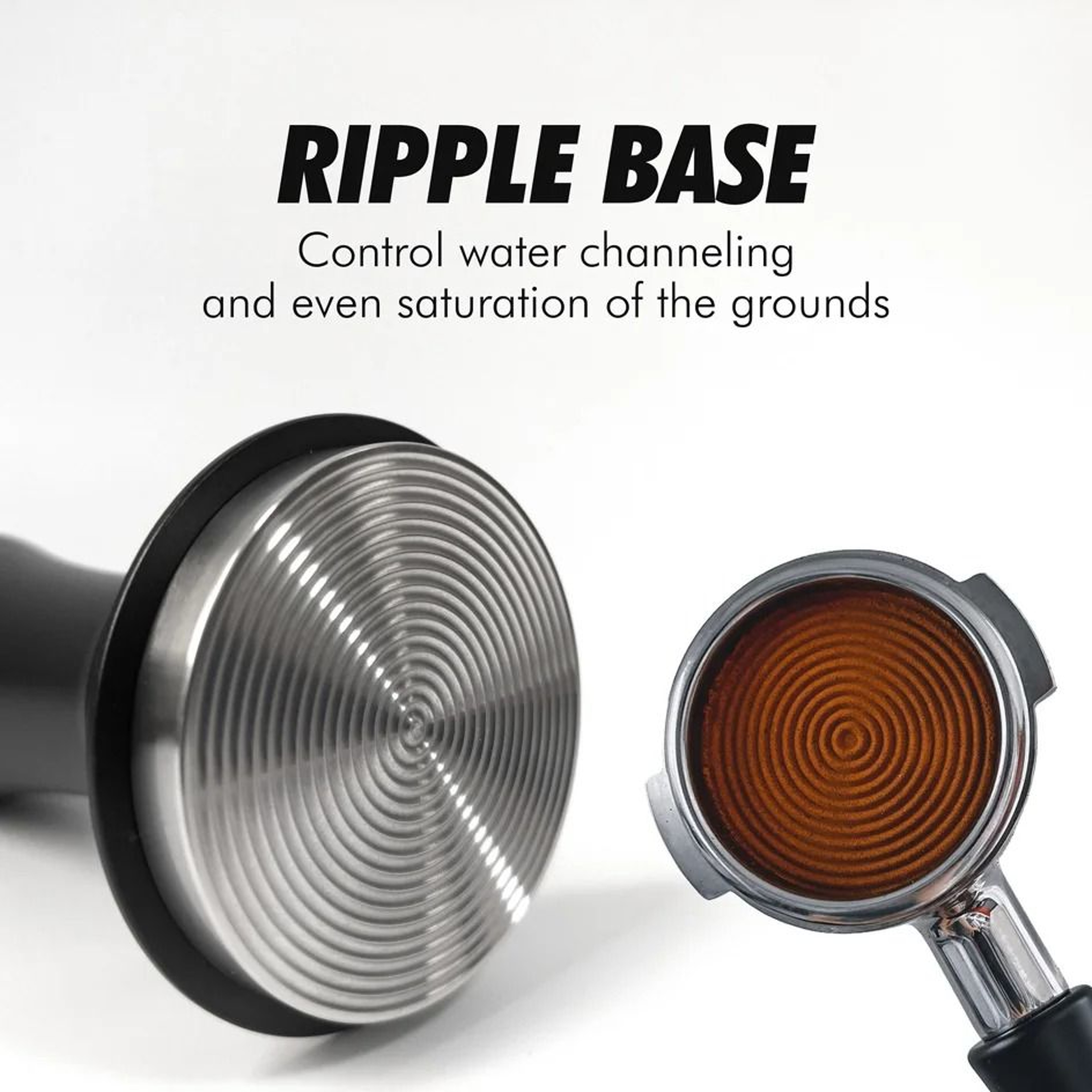 Precision Ripple Base Espresso Tamper  Calibrated SpringLoaded Constant Pressure Leveling Tool 5154 2