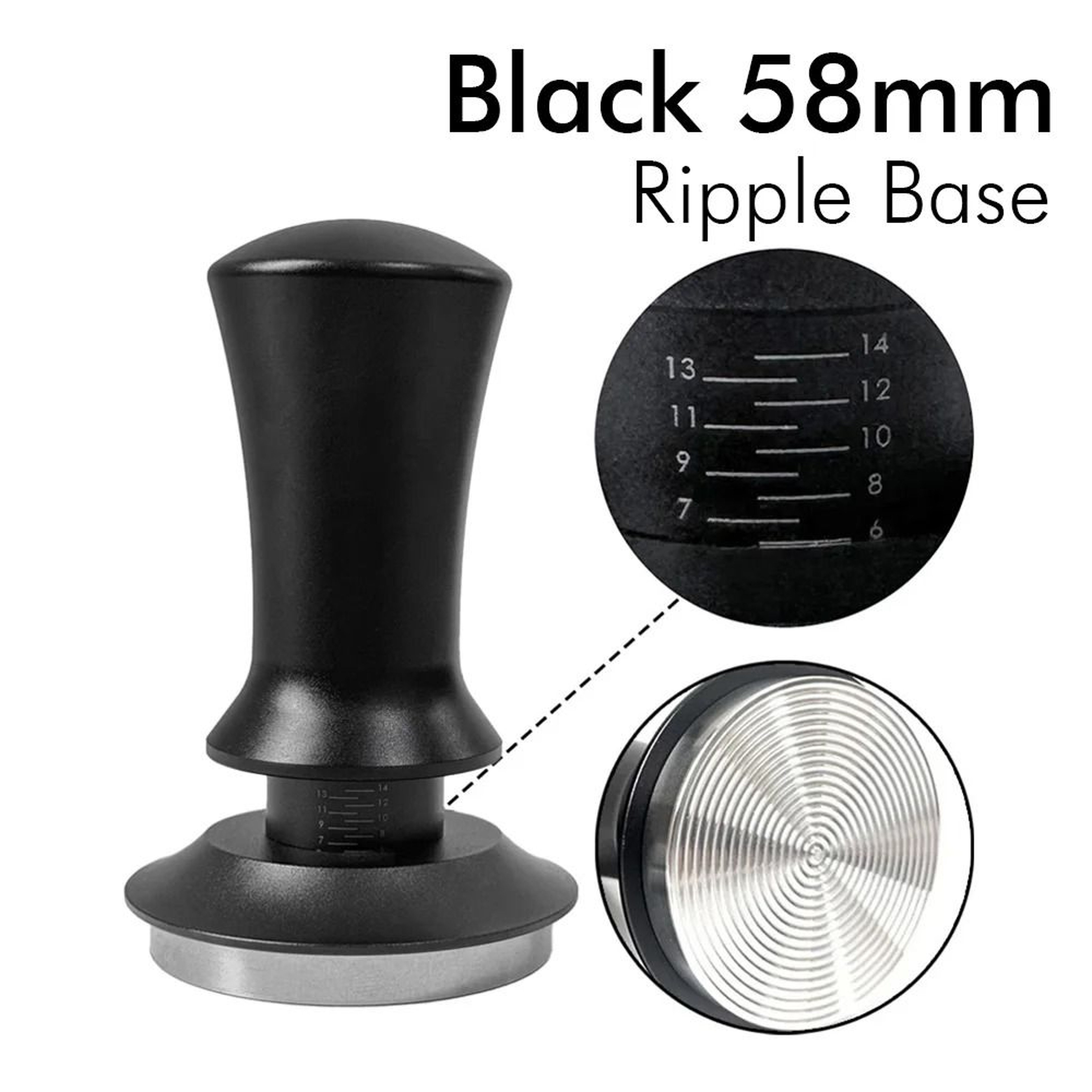 Precision Ripple Base Espresso Tamper  Calibrated SpringLoaded Constant Pressure Leveling Tool 5154 9