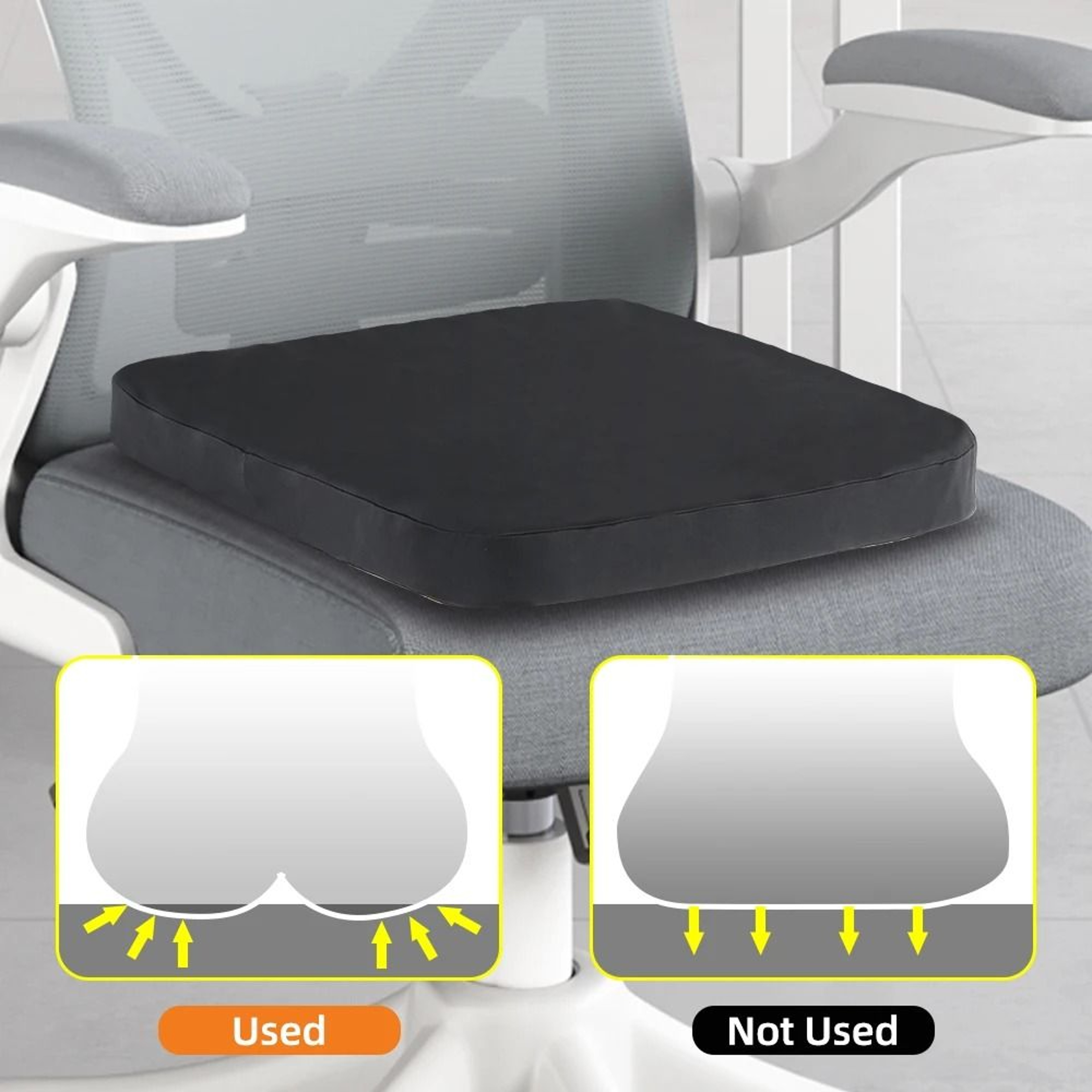 Premium Cooling Seat Cushion  HighPerformance Pressure Relief For Chairs  Wheelchairs 3